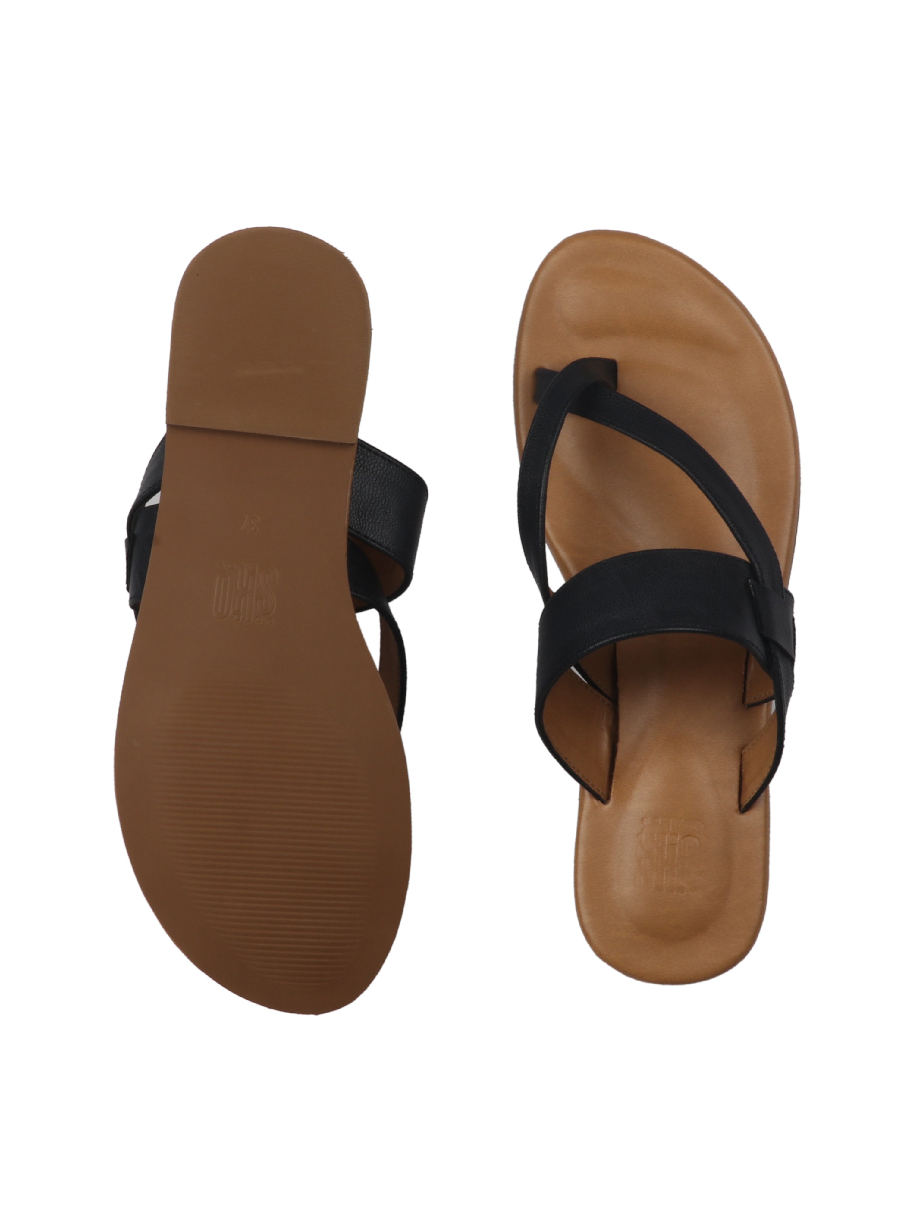 Genoa Flats in Black