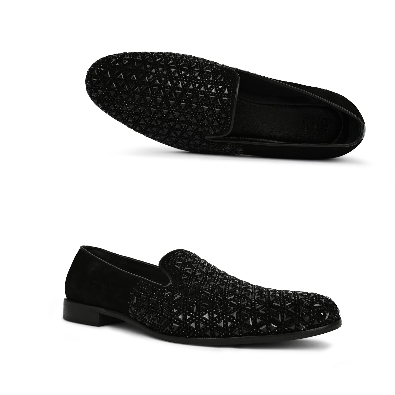 Matt Black Loafers For Men