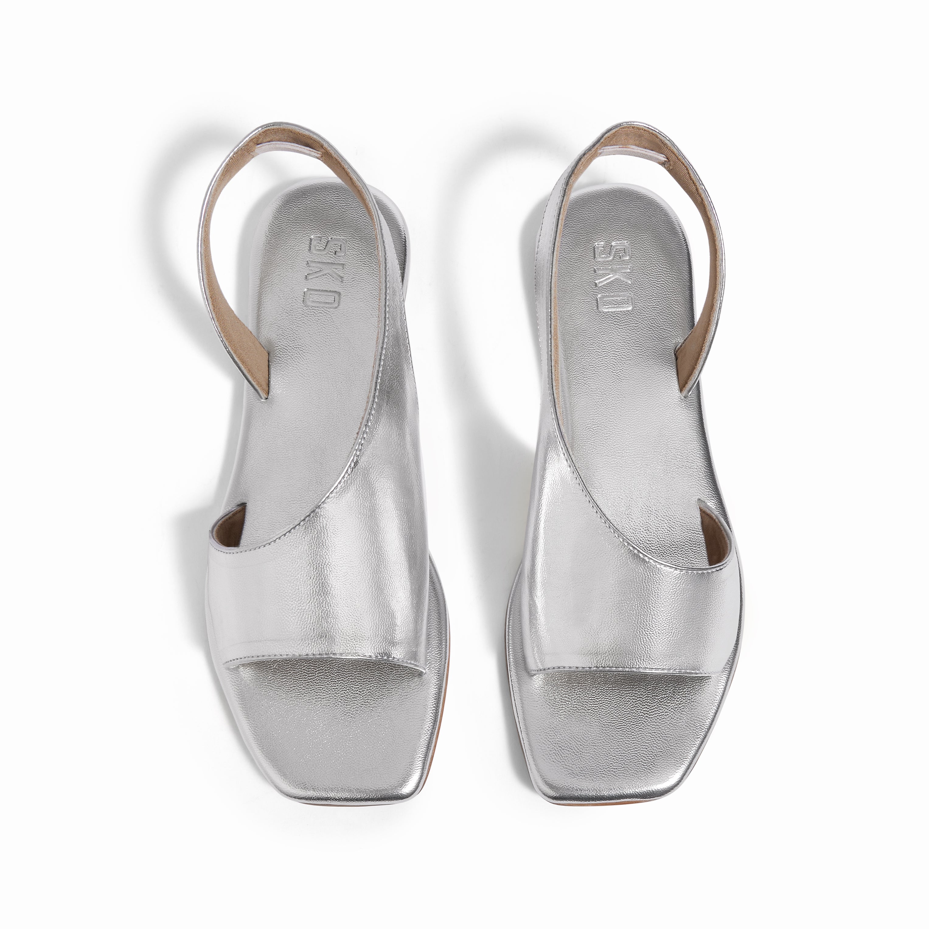 Turin Silver Flat Sandal