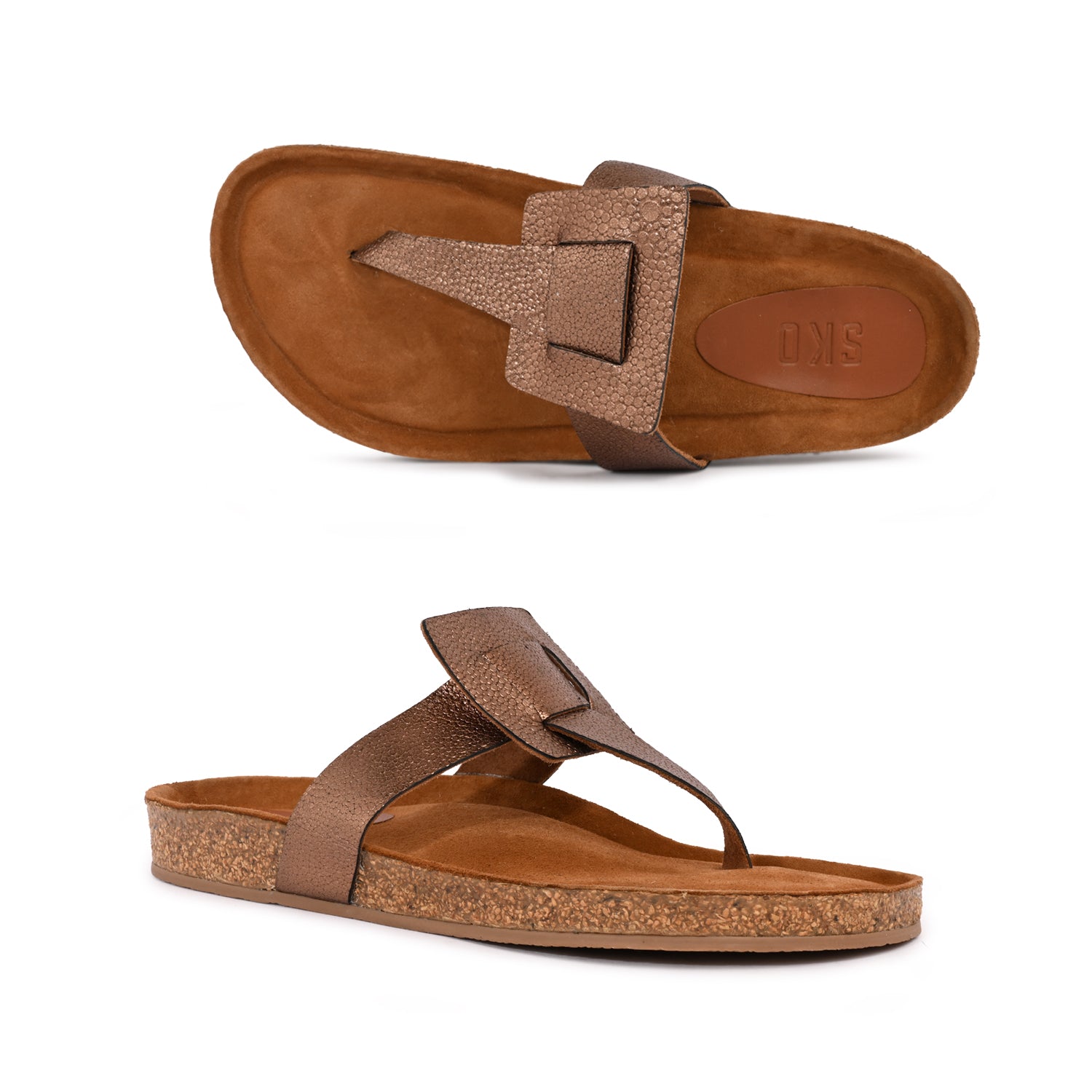 Bilbao in Bronze Flats For Women