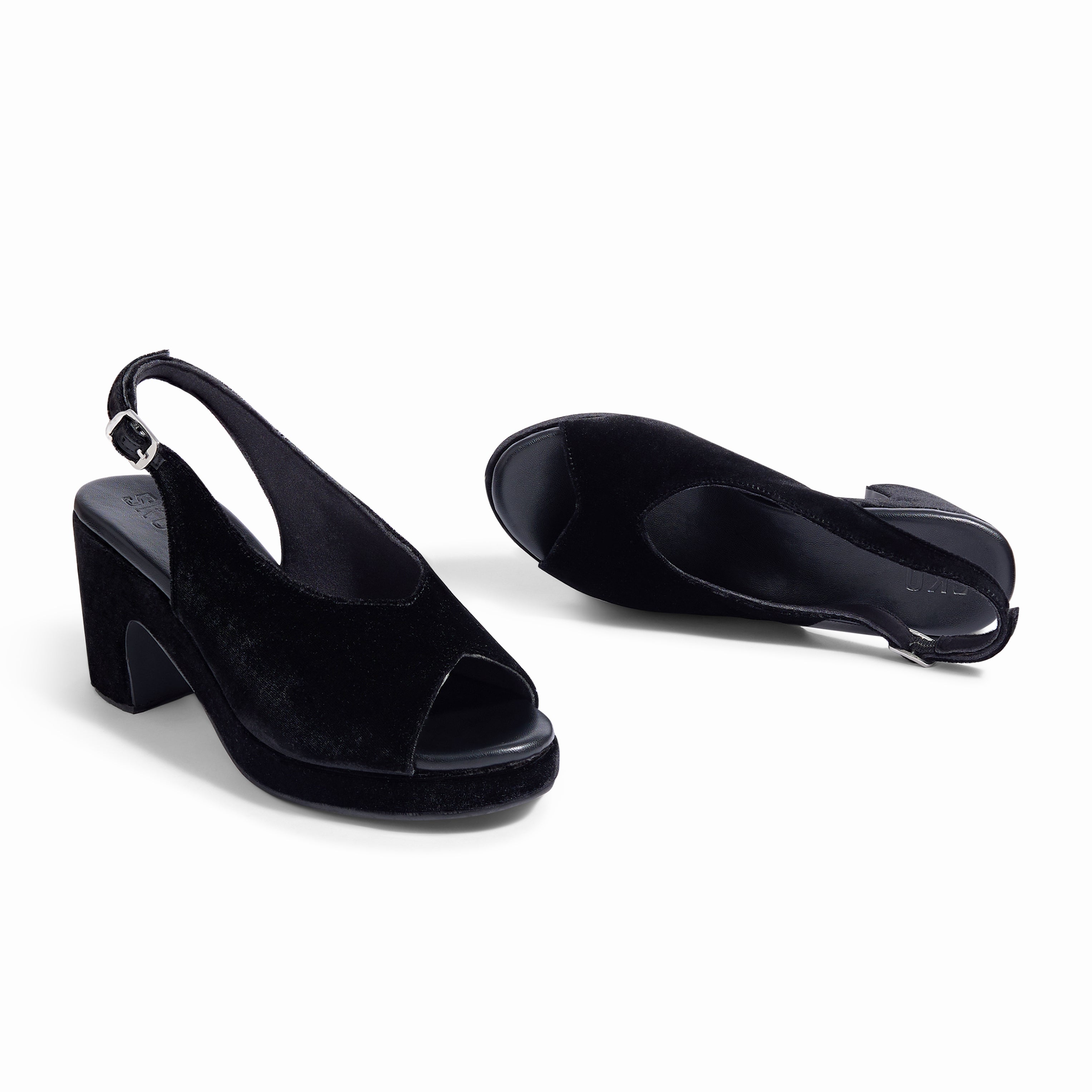 Chloe Black Suede Platform Heel