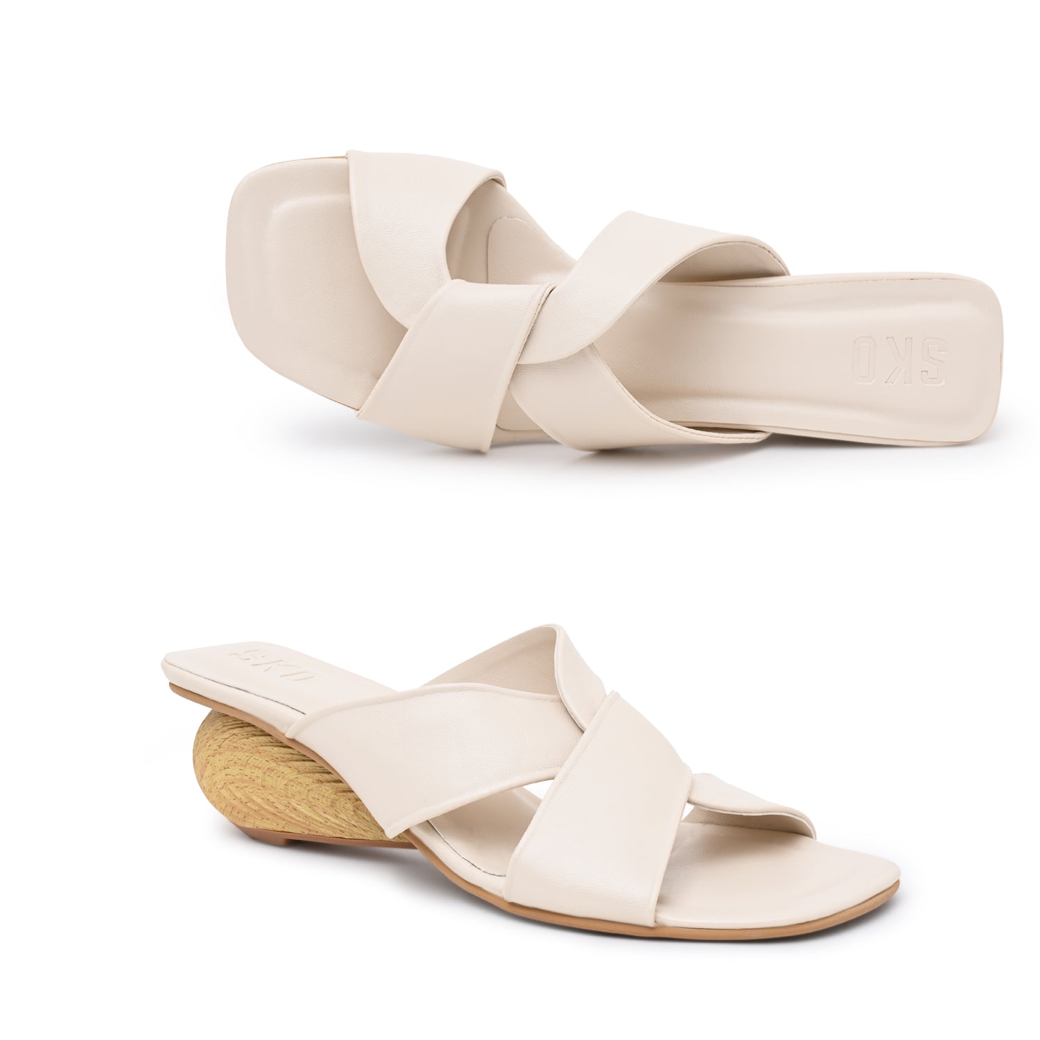 SusanX Heels in Ivory For Women