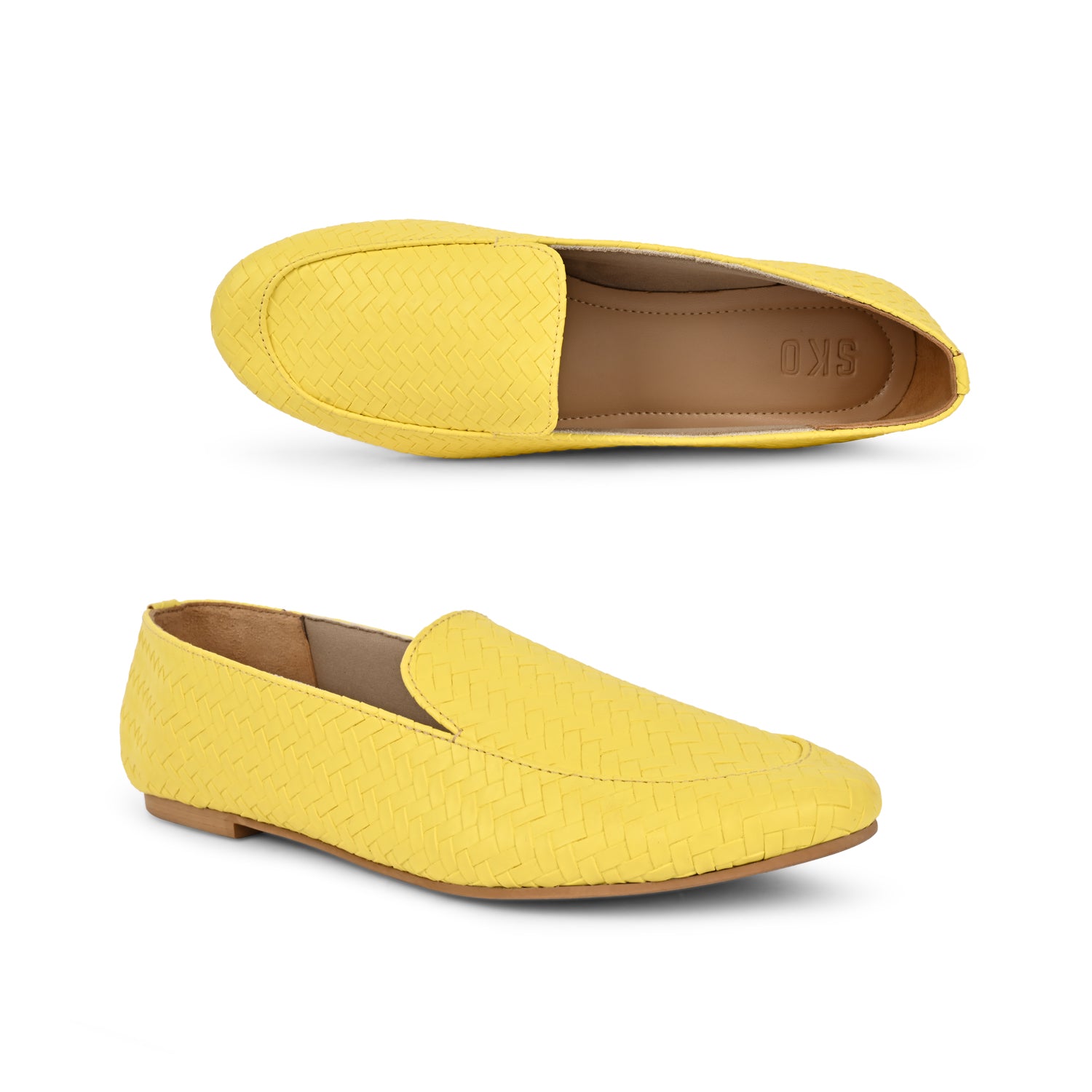 Olivia Yellow Loafers