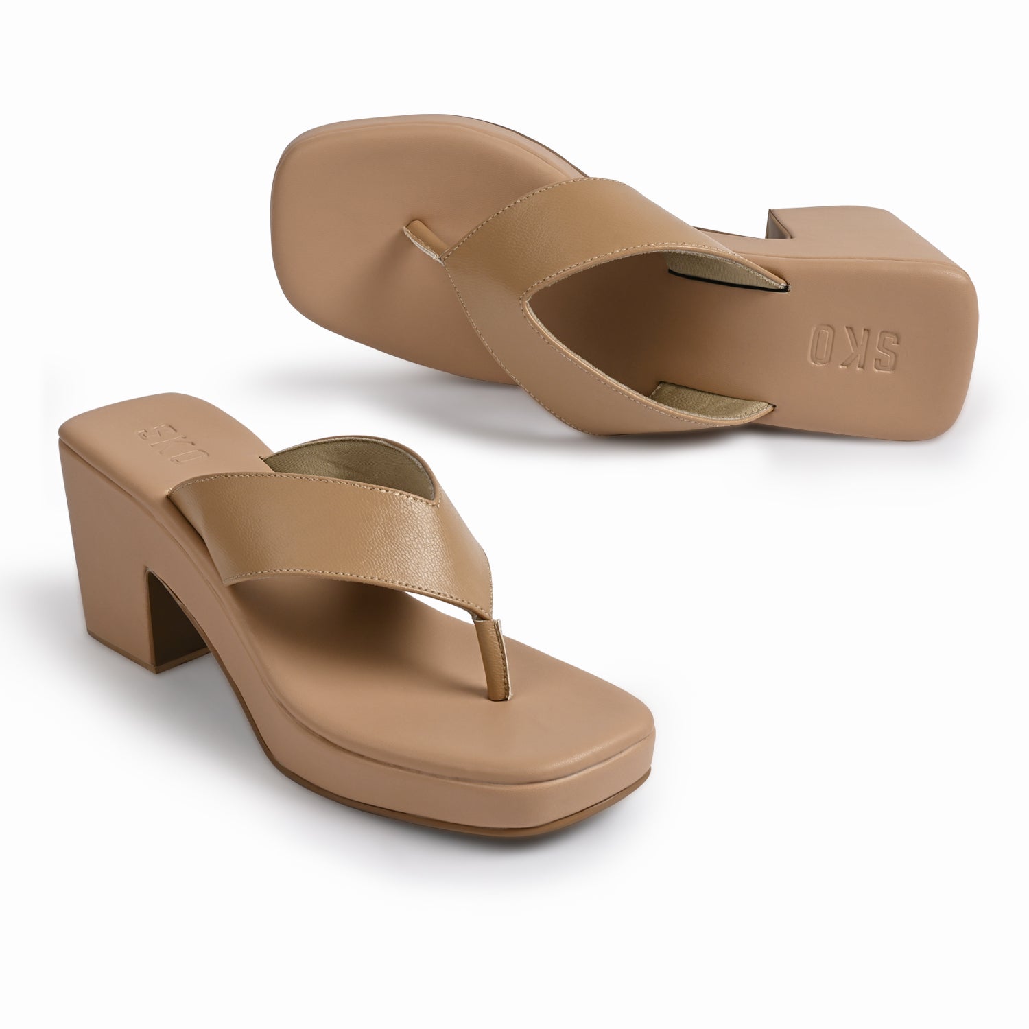 Nice Nude Platform Heels For Women