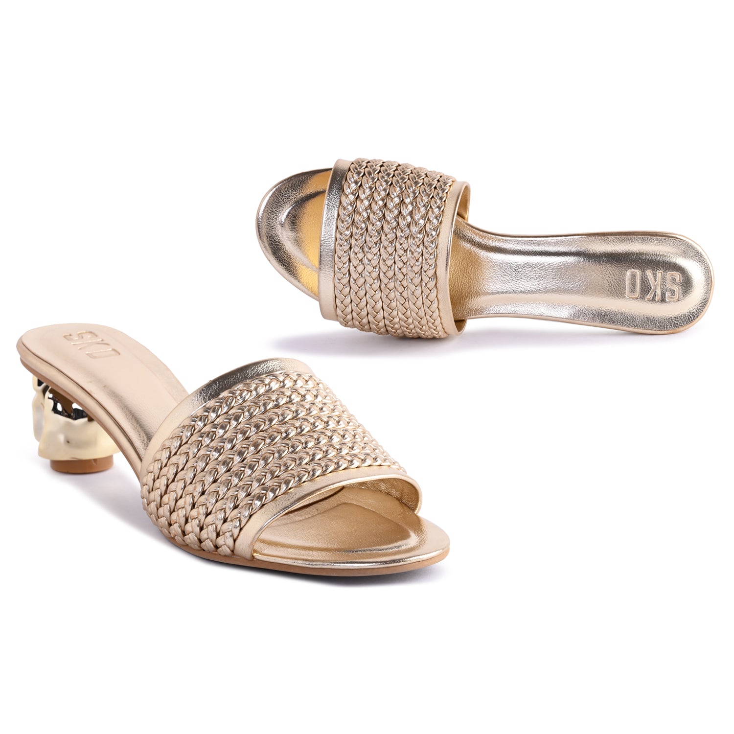 Camilla Gold Heels For Women