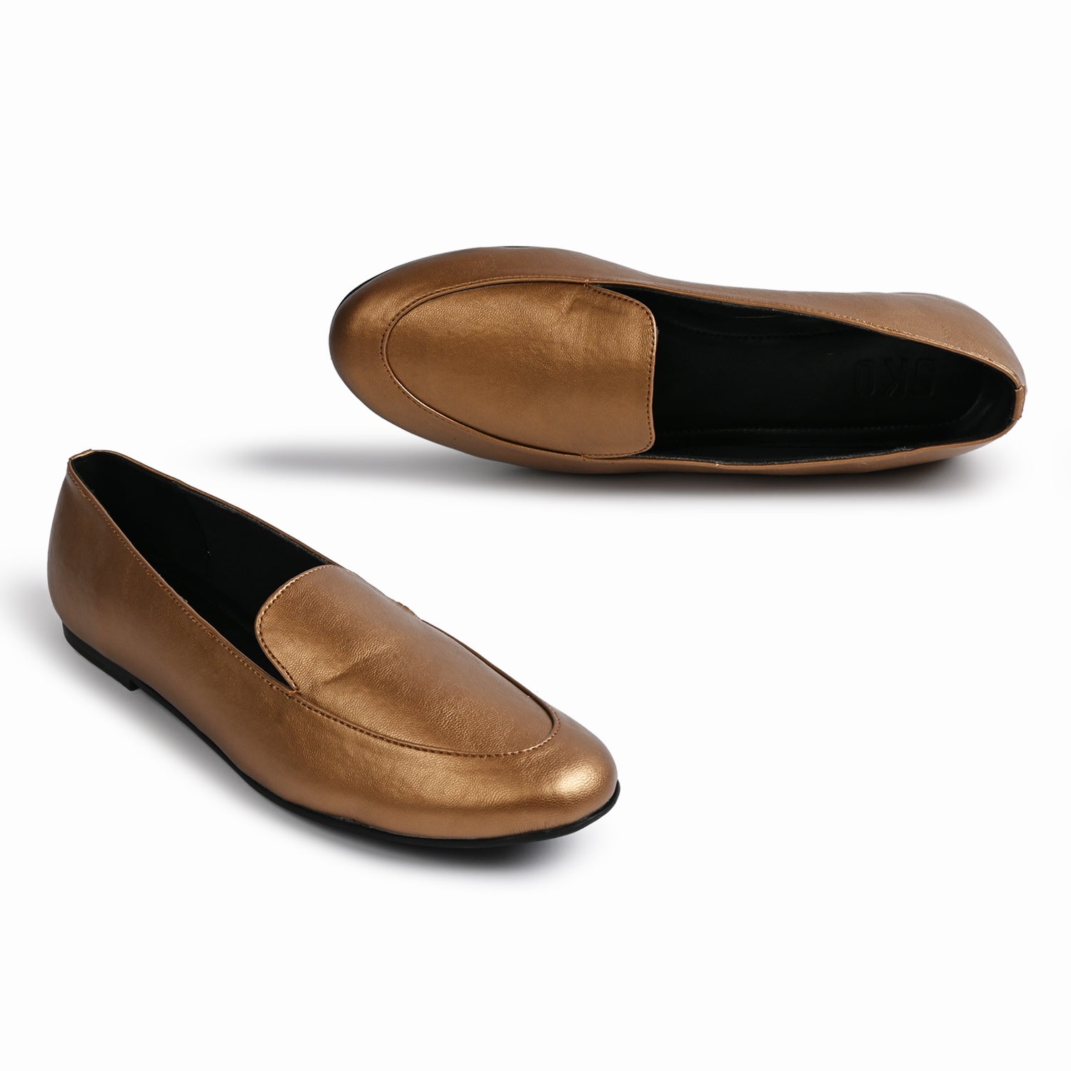 Olivia Bronze Loafers For Women