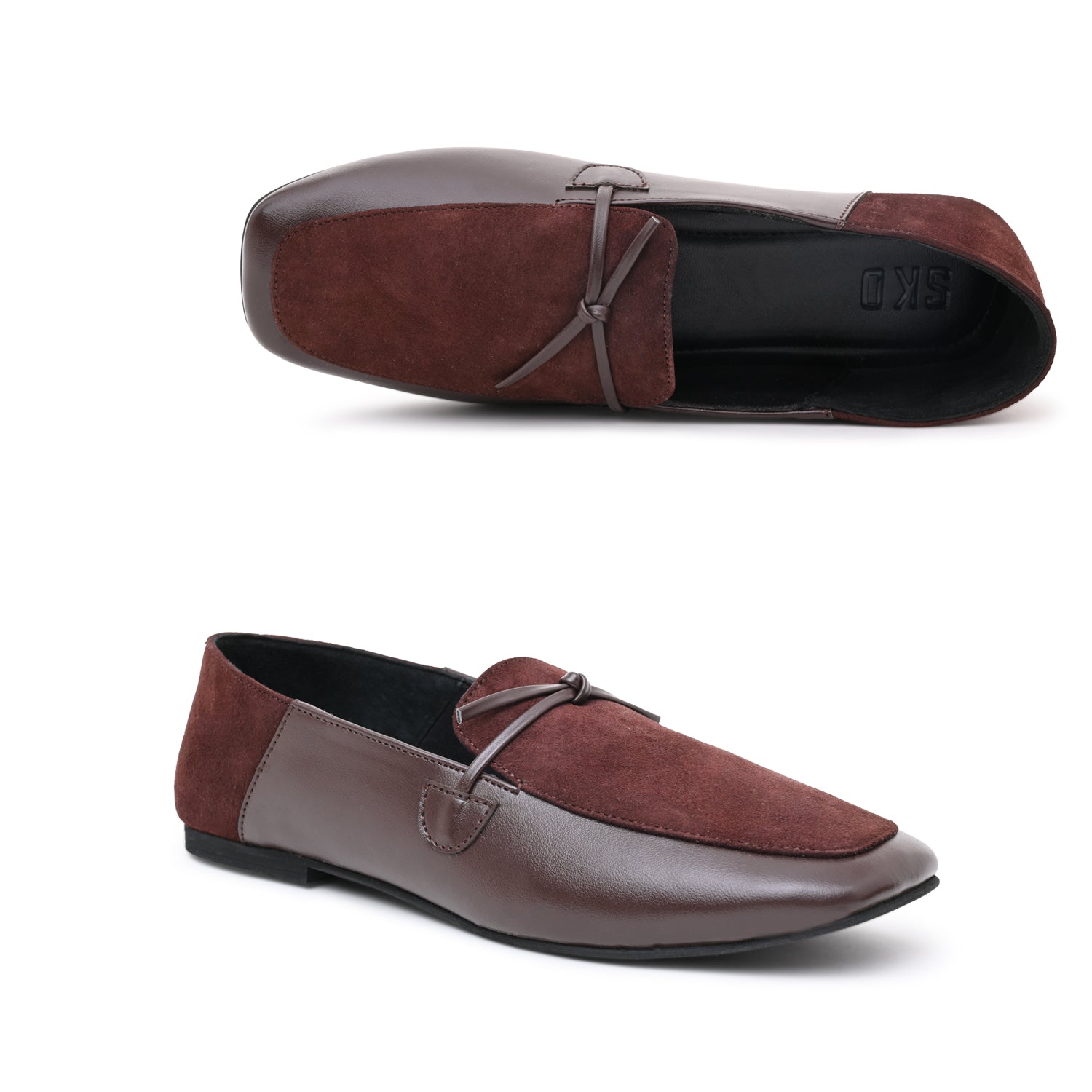 Hazel Brown Loafers For Women