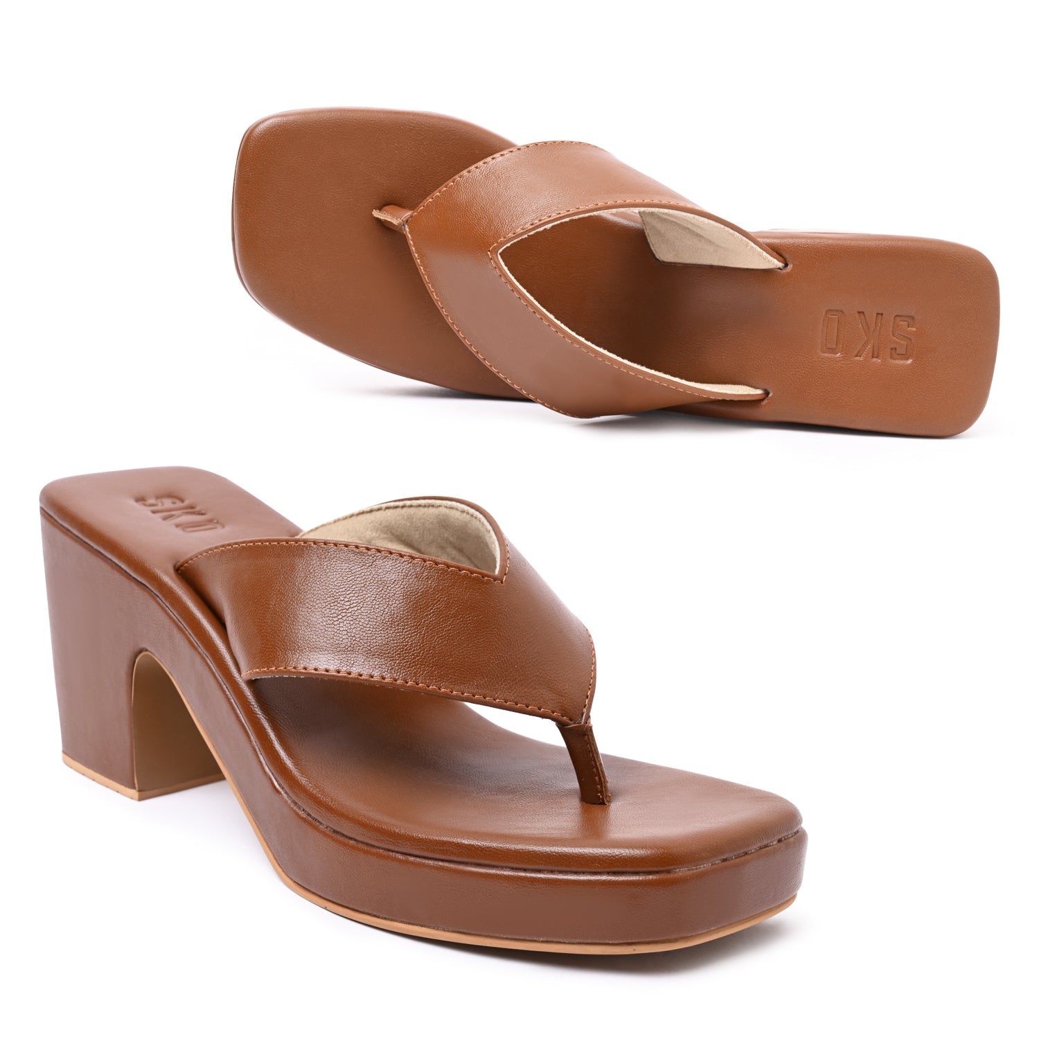 Nice Tan Platform Heels For Women