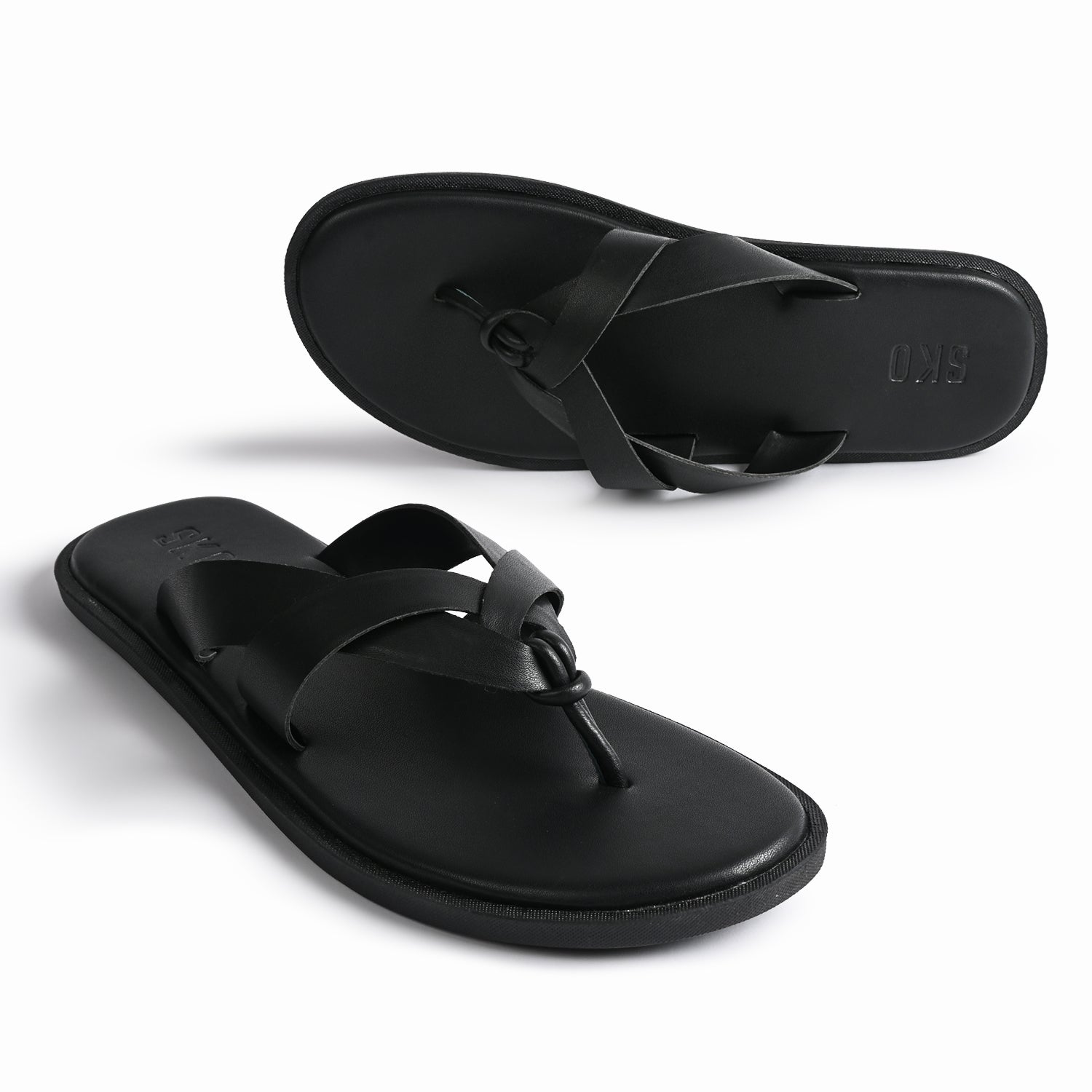 Bologna Black Slippers For Men