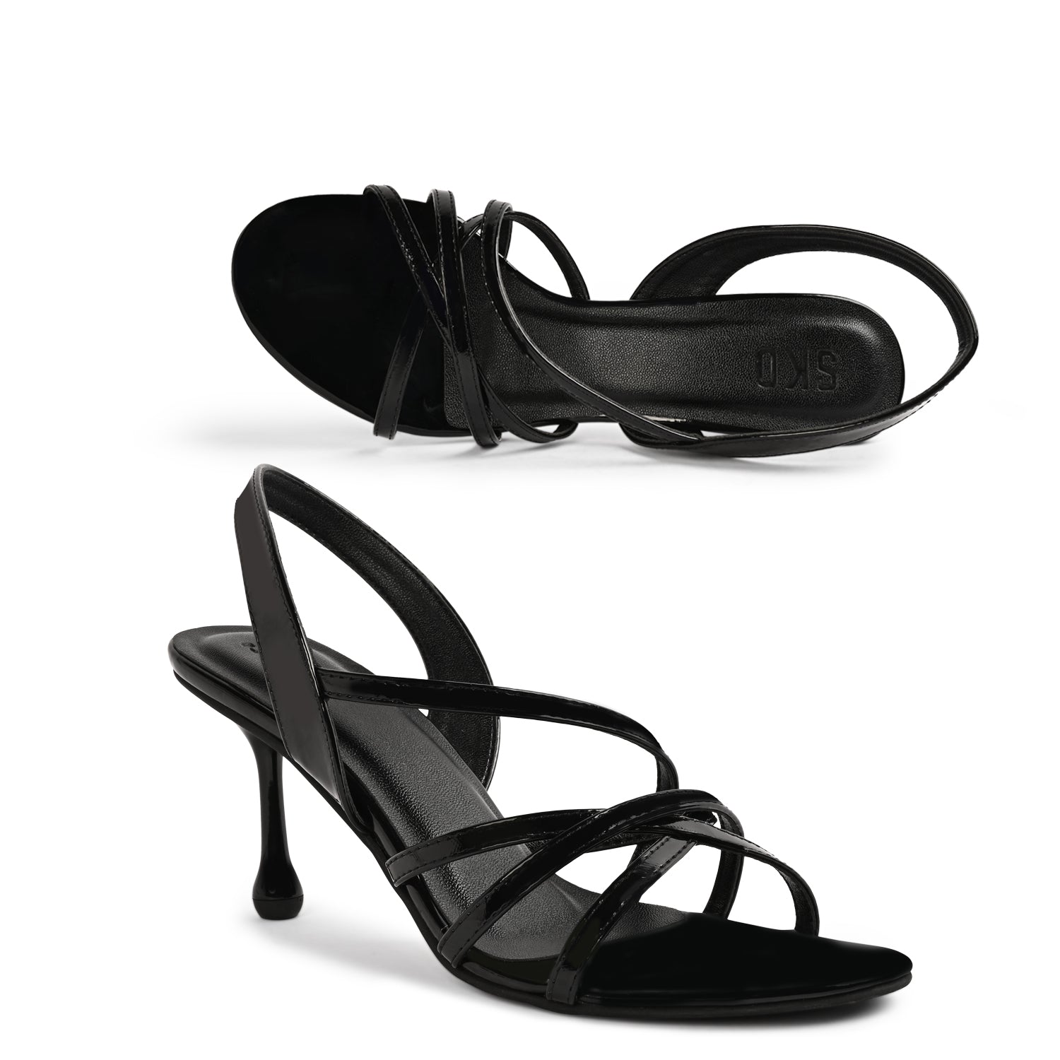 Kimi in Black Patent Heels for Women