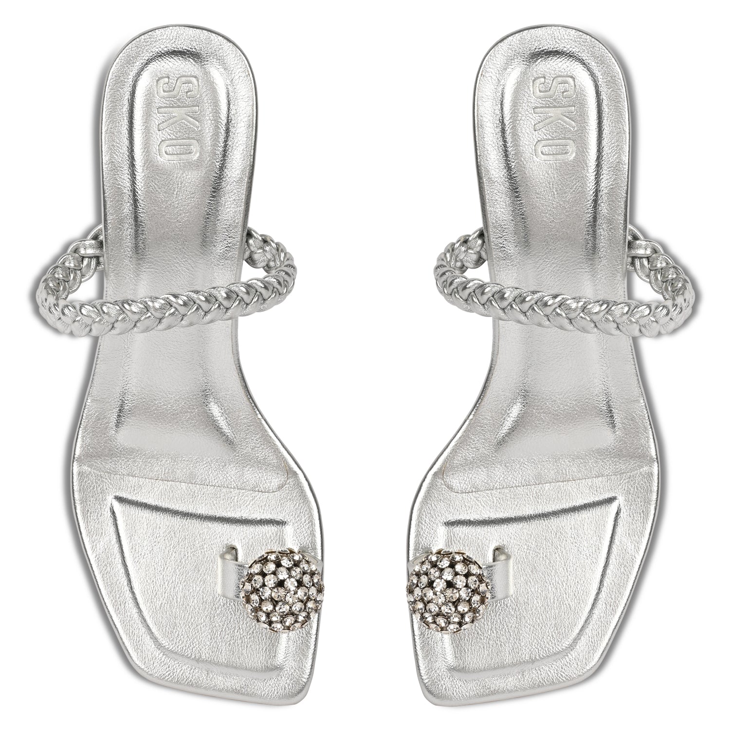 Kimberly Silver Heels for Women