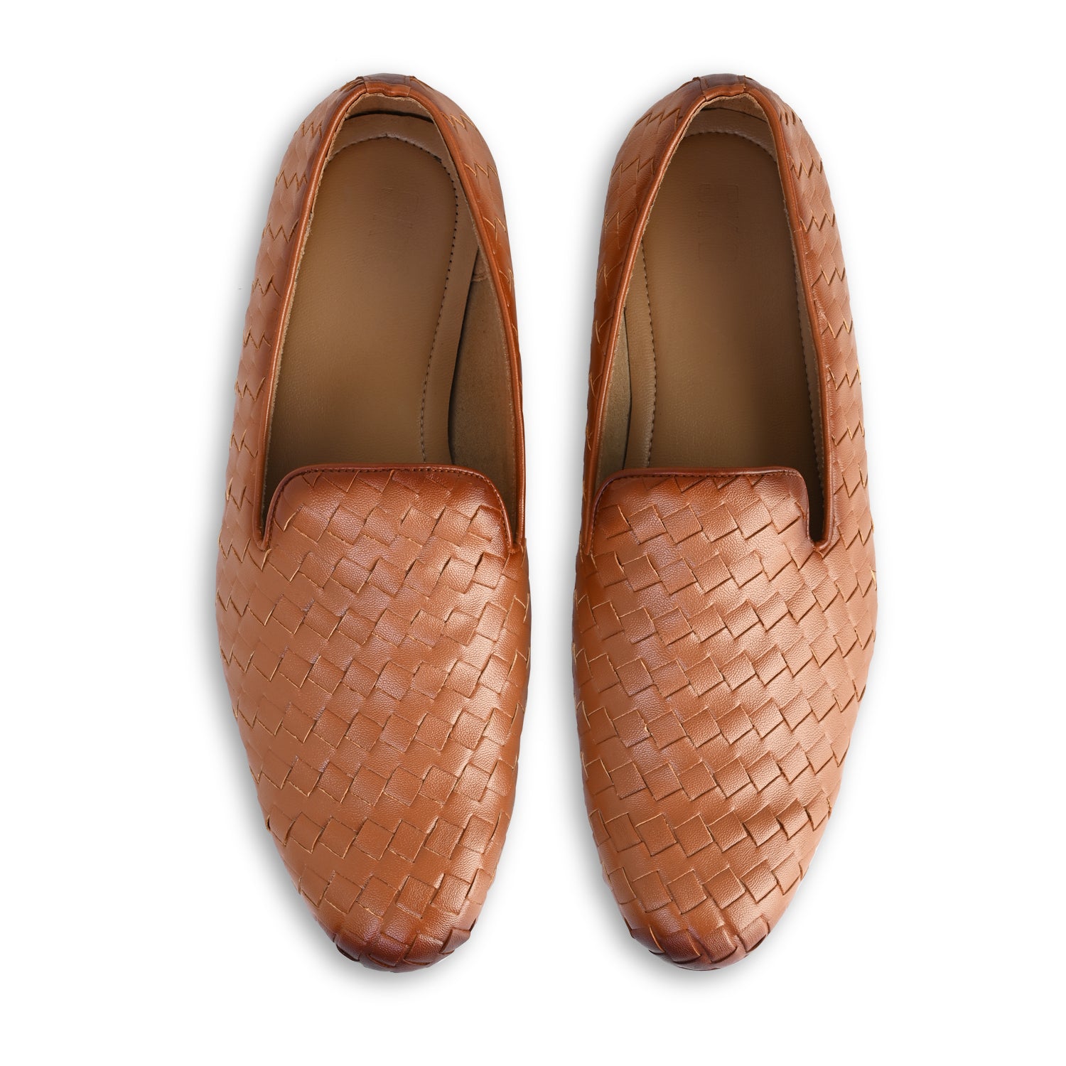 Alfie Tan Weave Loafers For Men