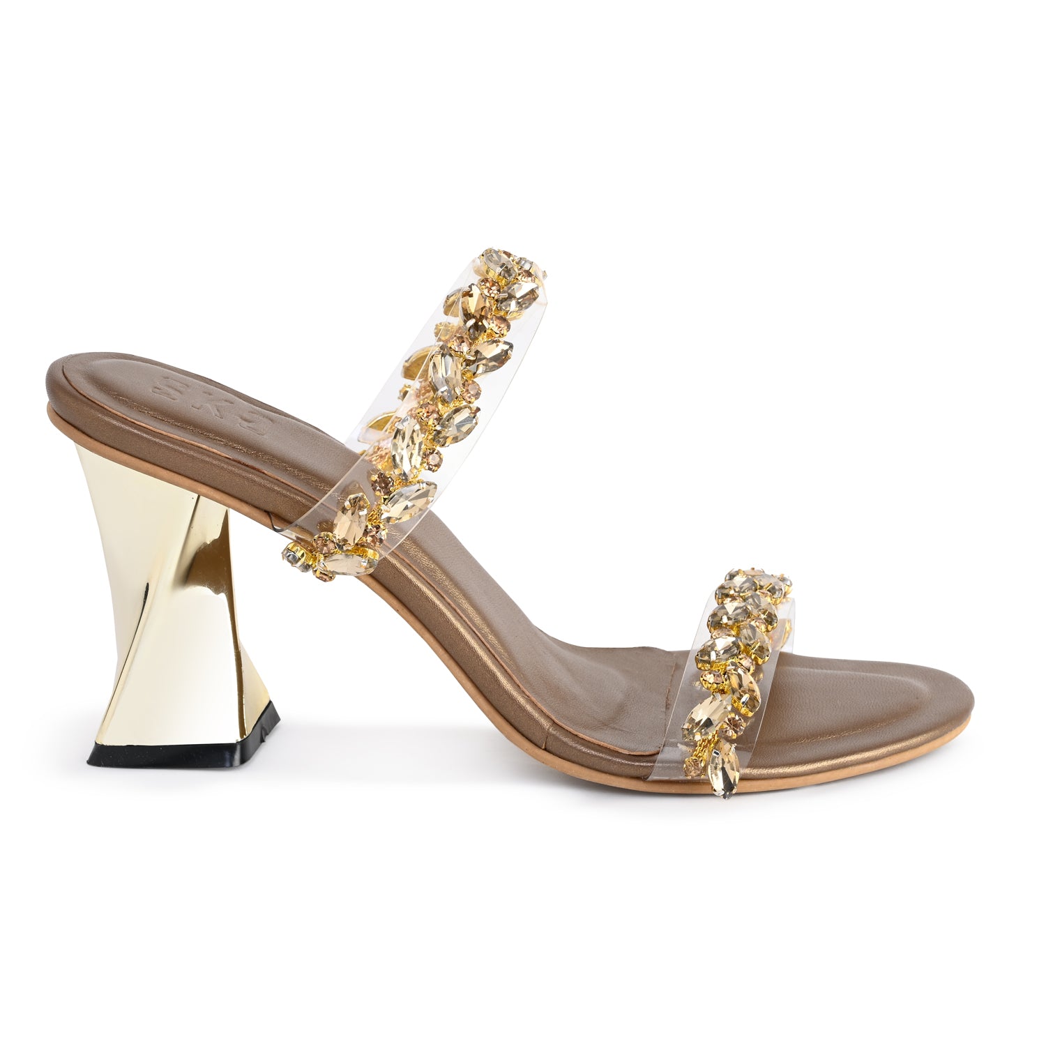 Quartz Gold Heels For Women