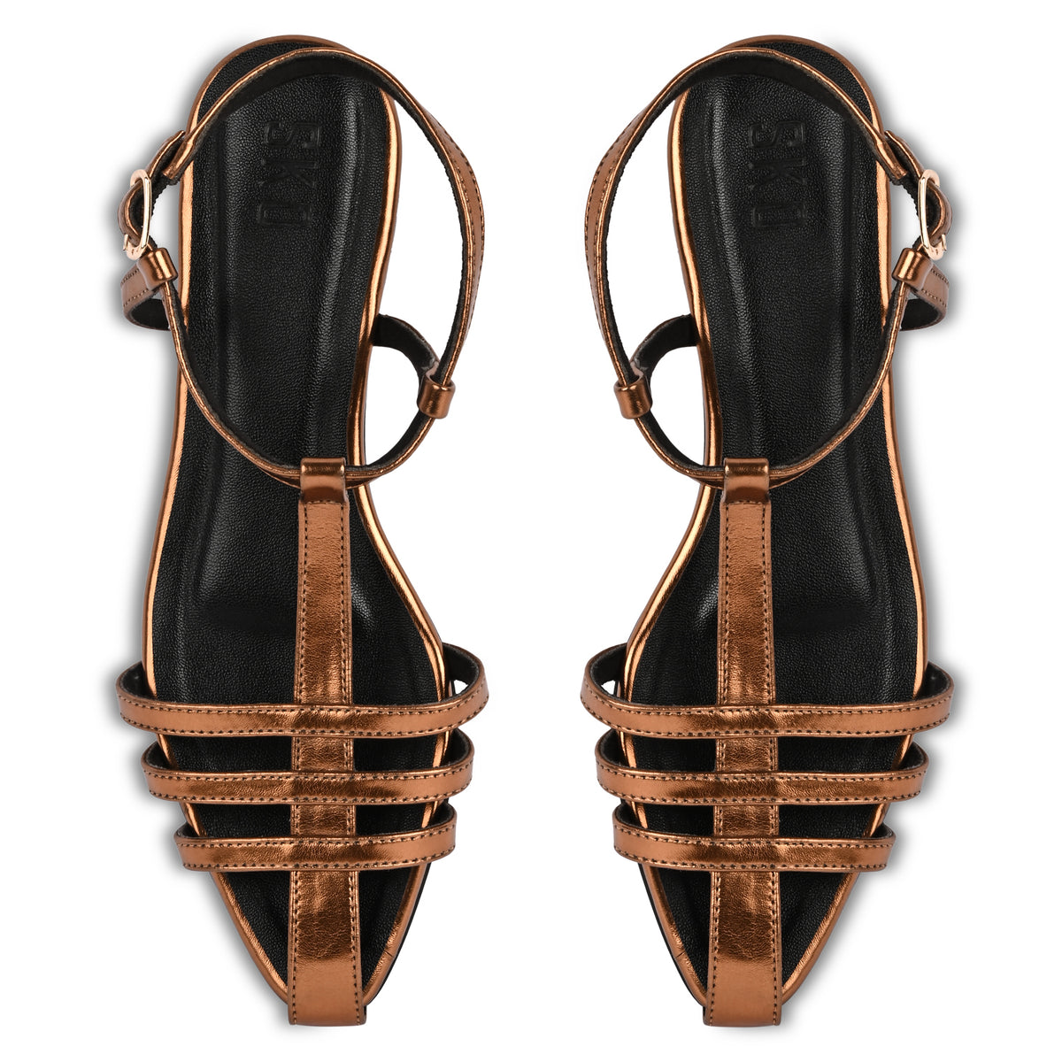Delos Bronze Flats