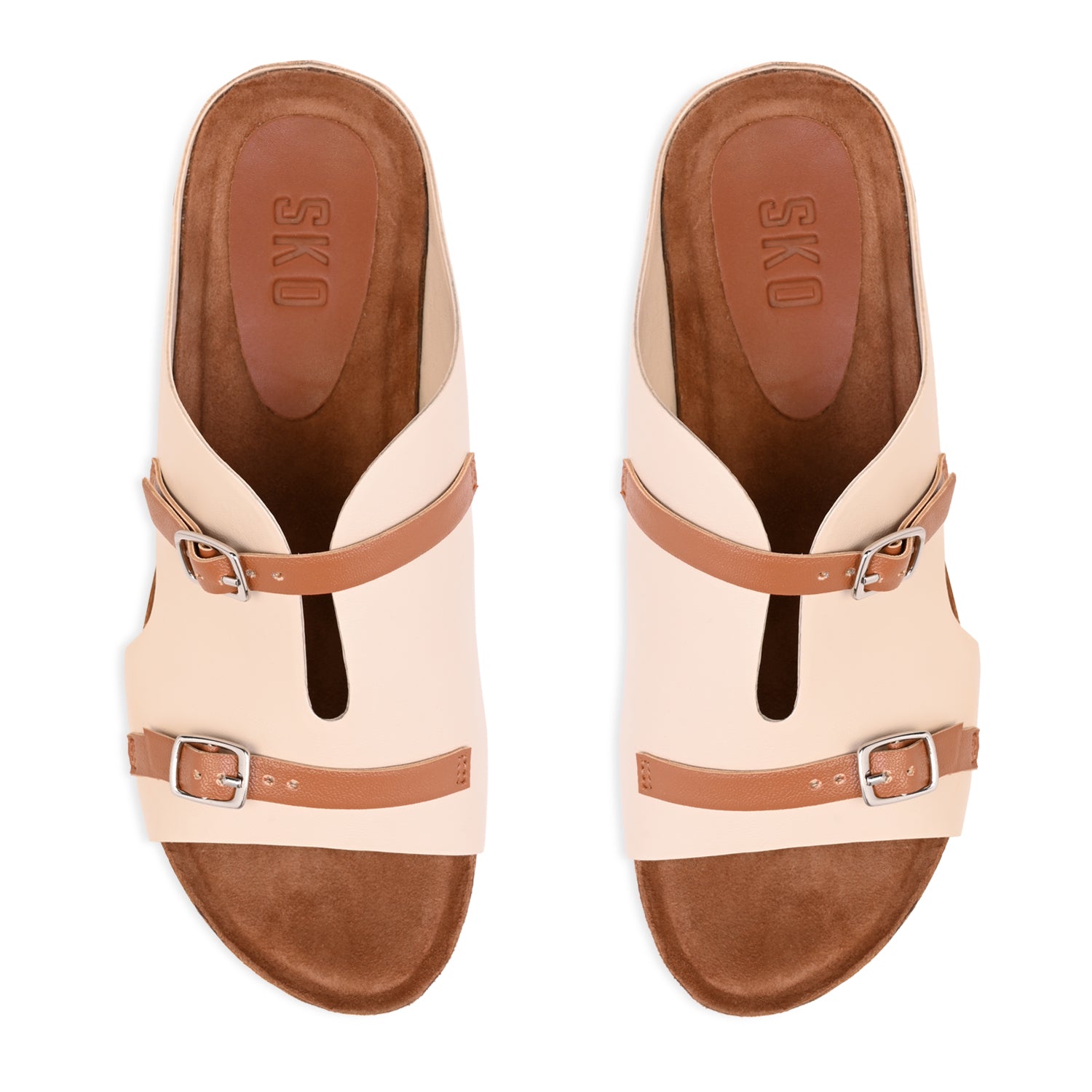 Seville Cork Wedges in Silver for Women