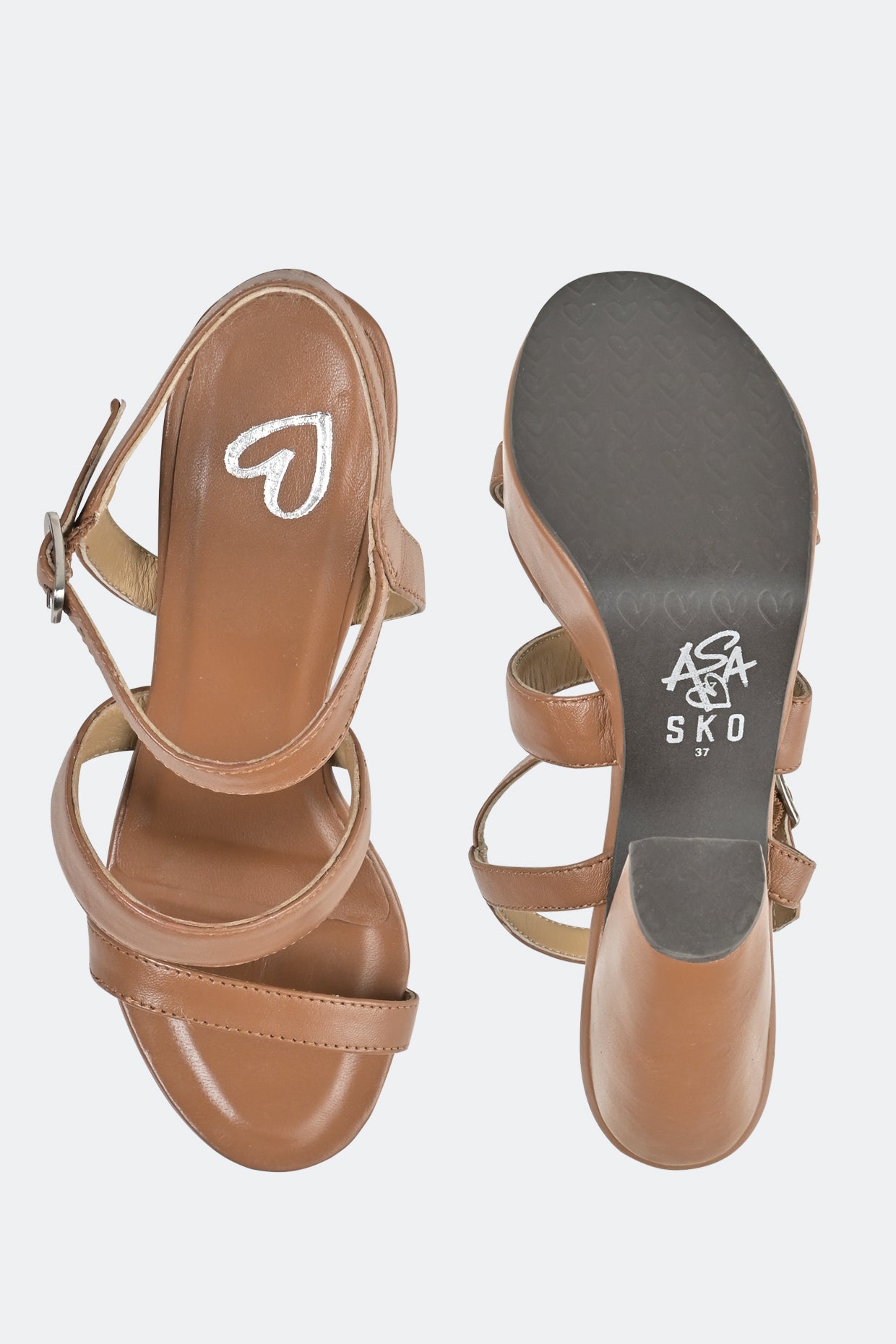 Tan Strappy Platforms For Women