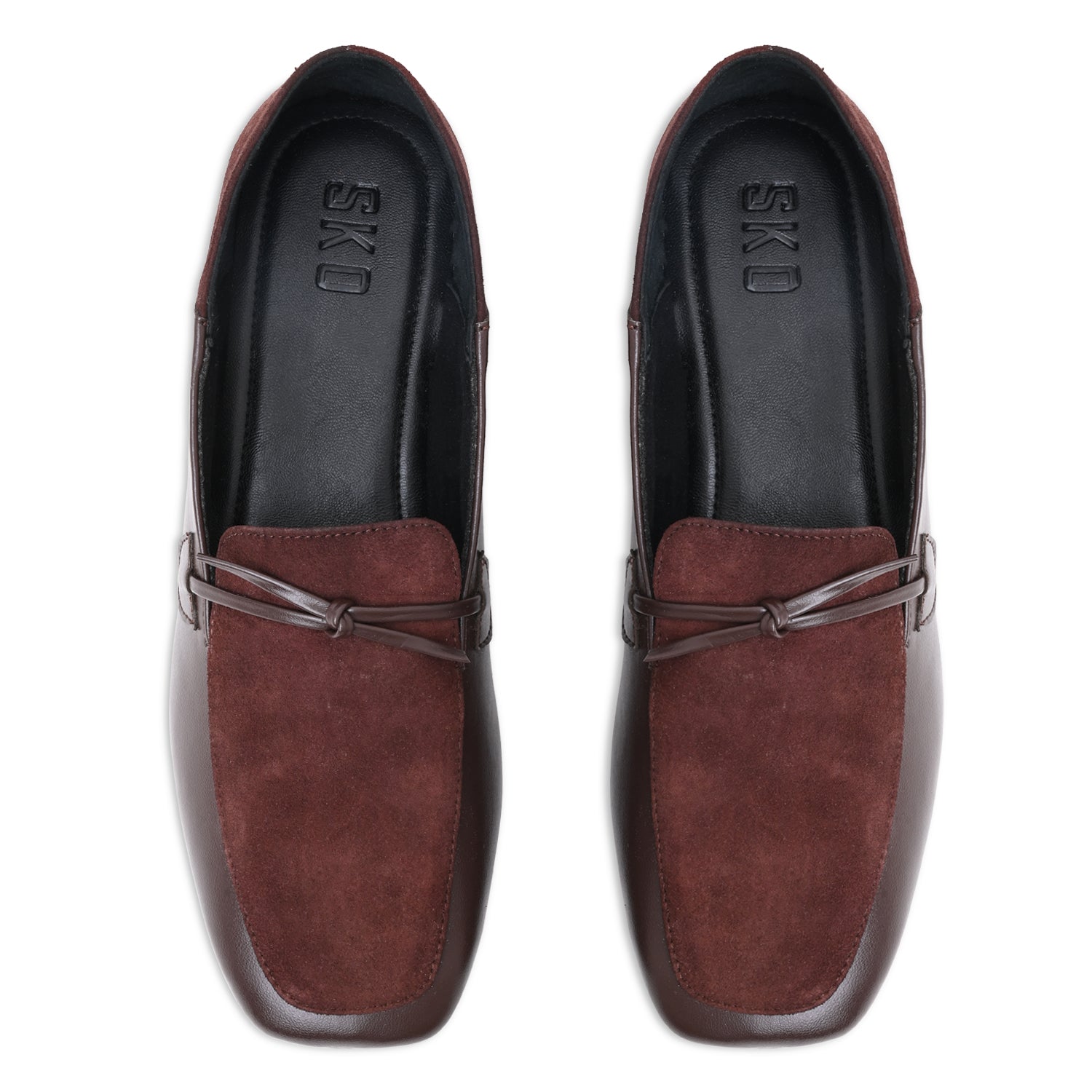 Hazel Brown Loafers For Women