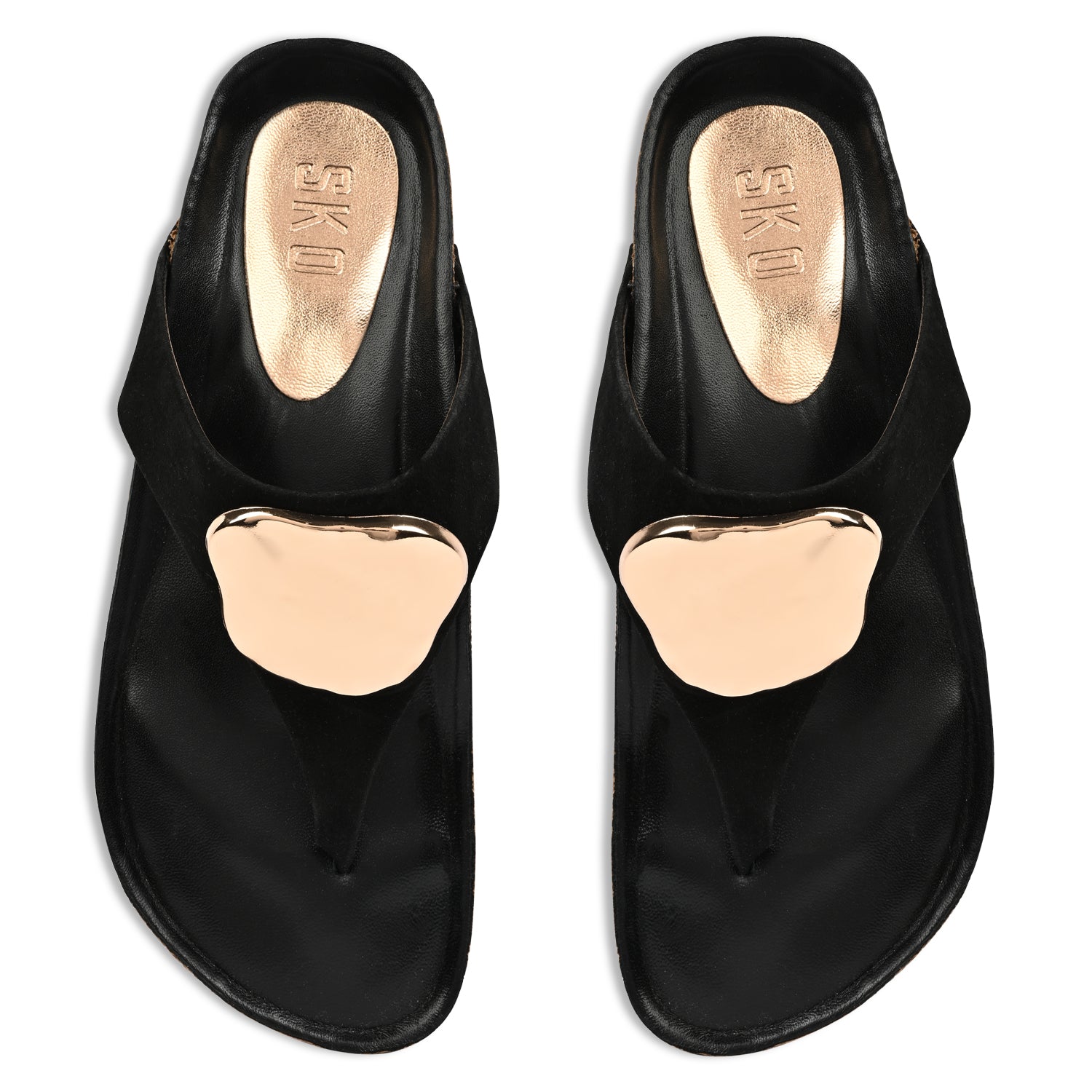 Valencia in Black Flats For Women