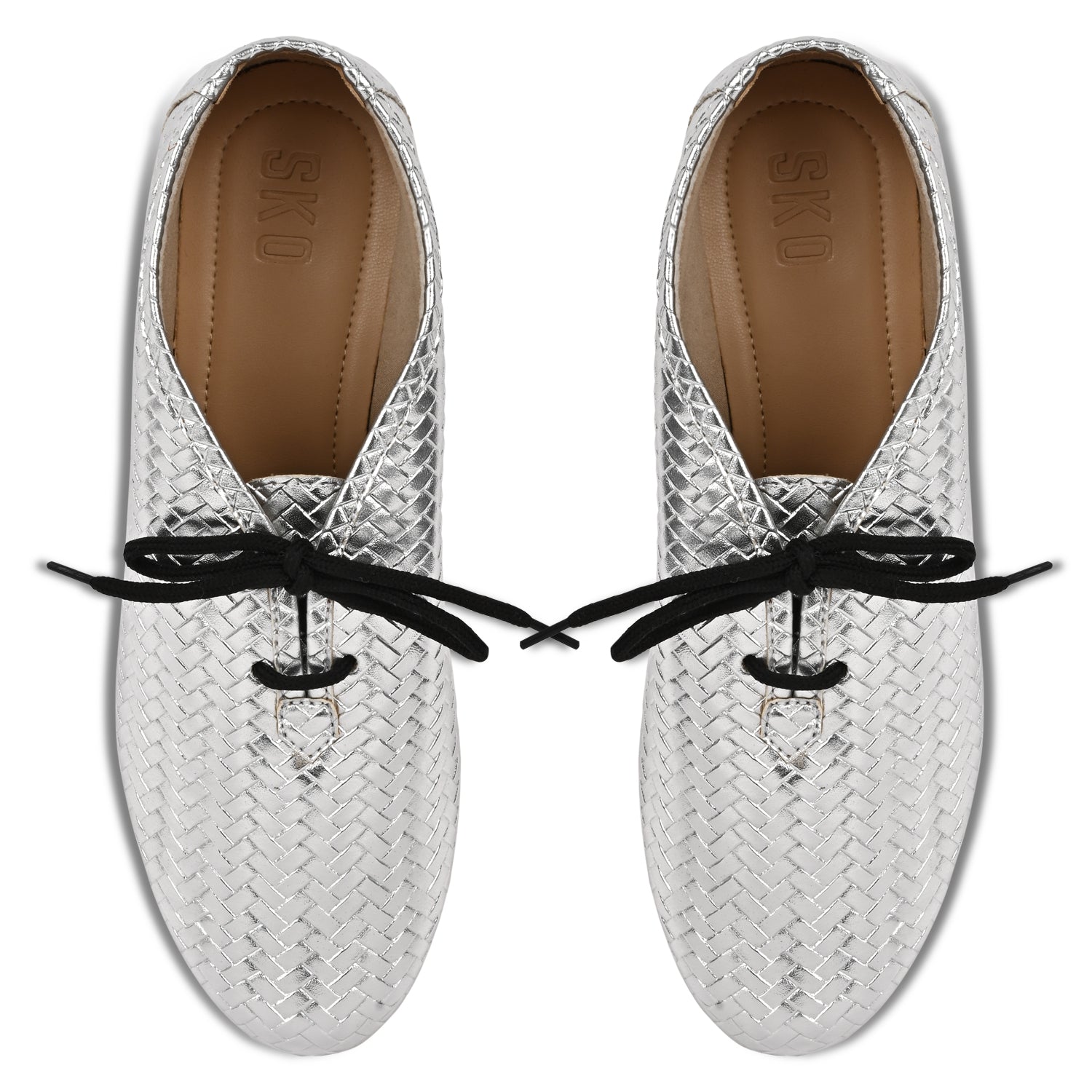 Freya Silver Derby Shoes