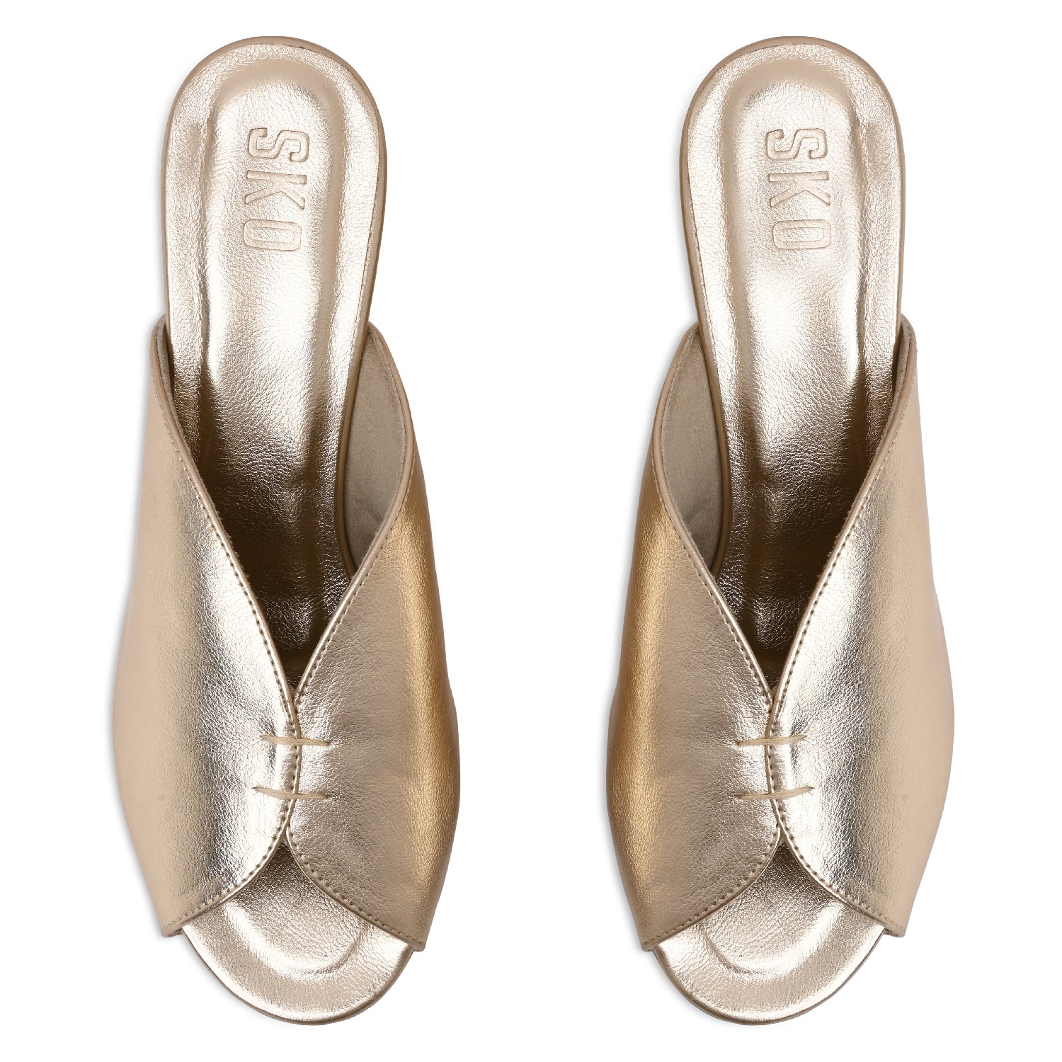 DribletX Gold Heels For Women