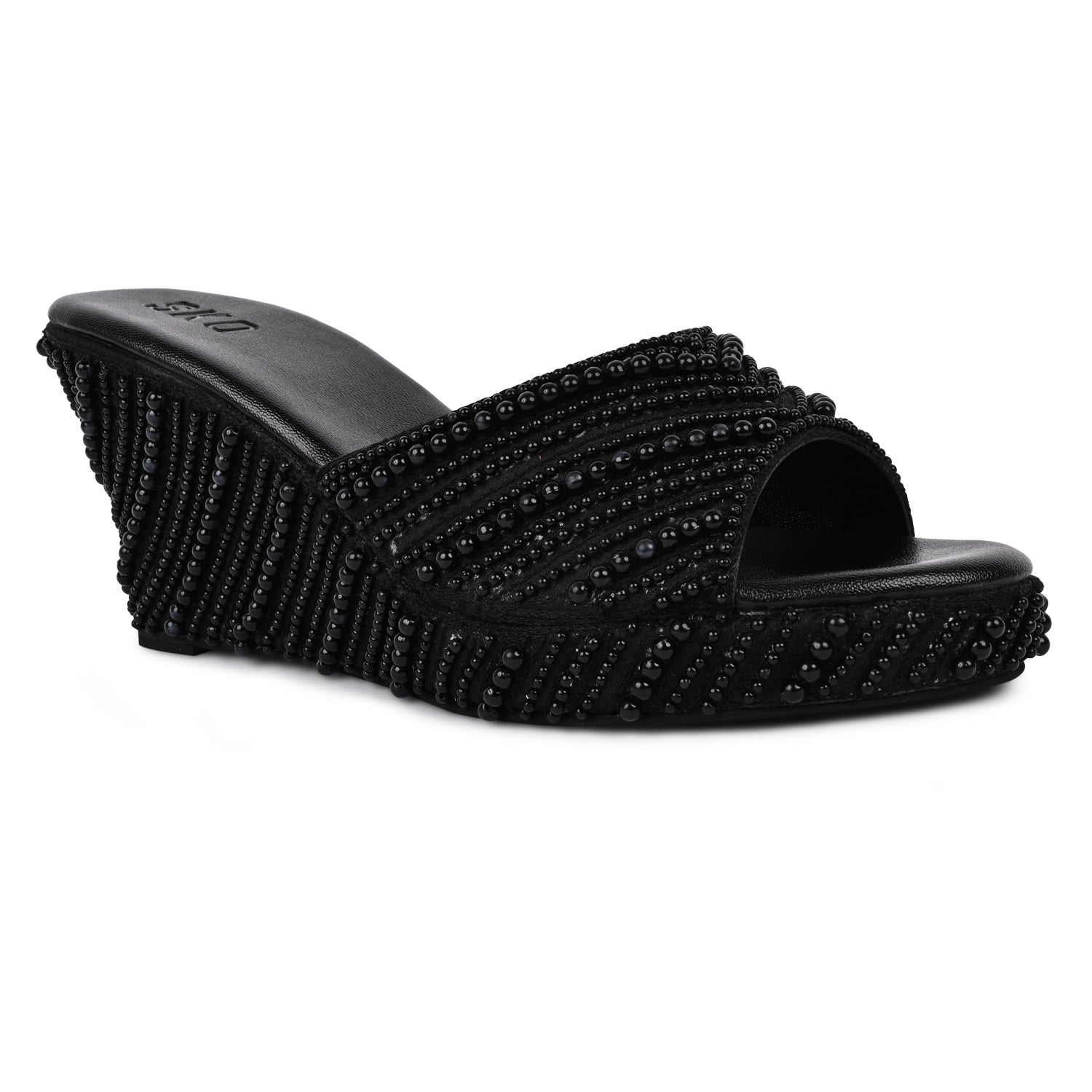 Merjen Black Wedges