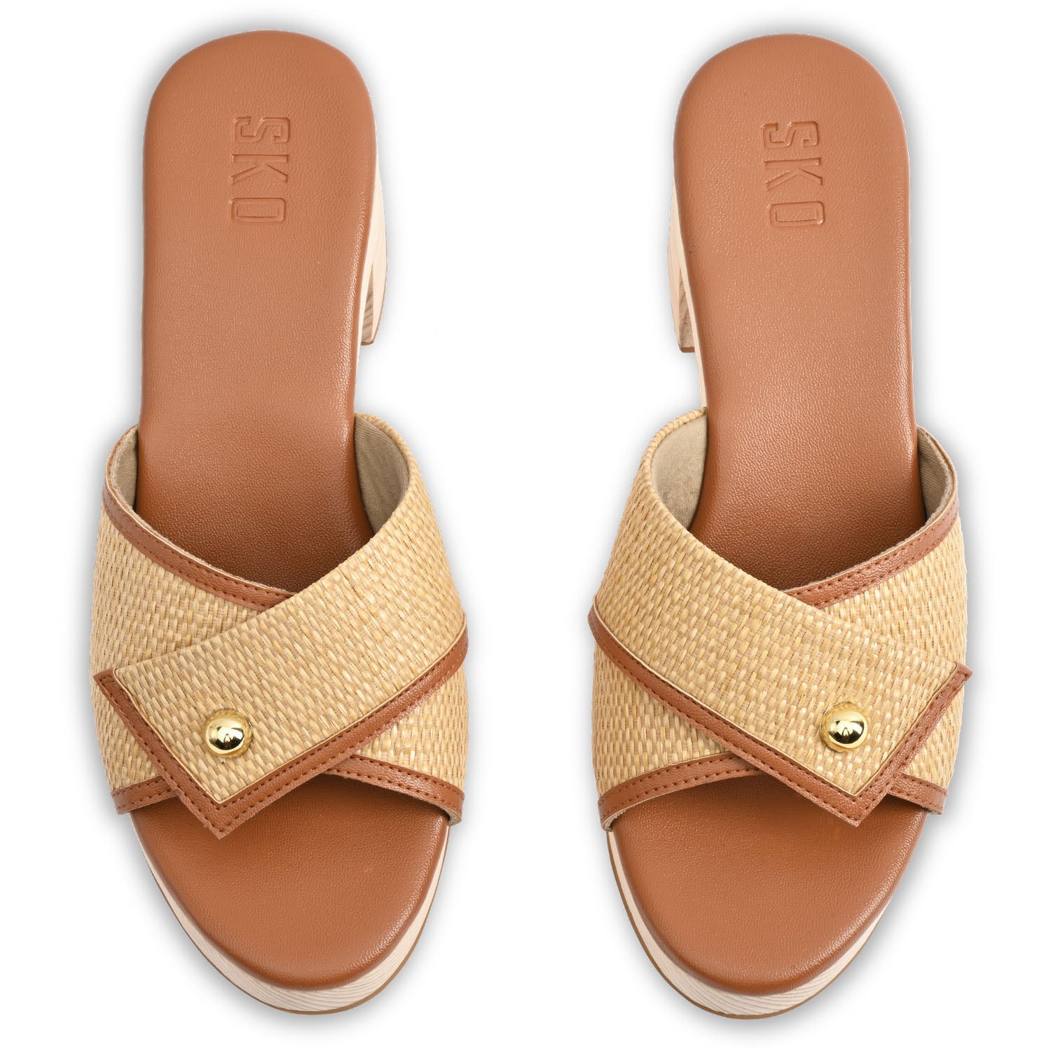 Maud Raffia Clogs For Women