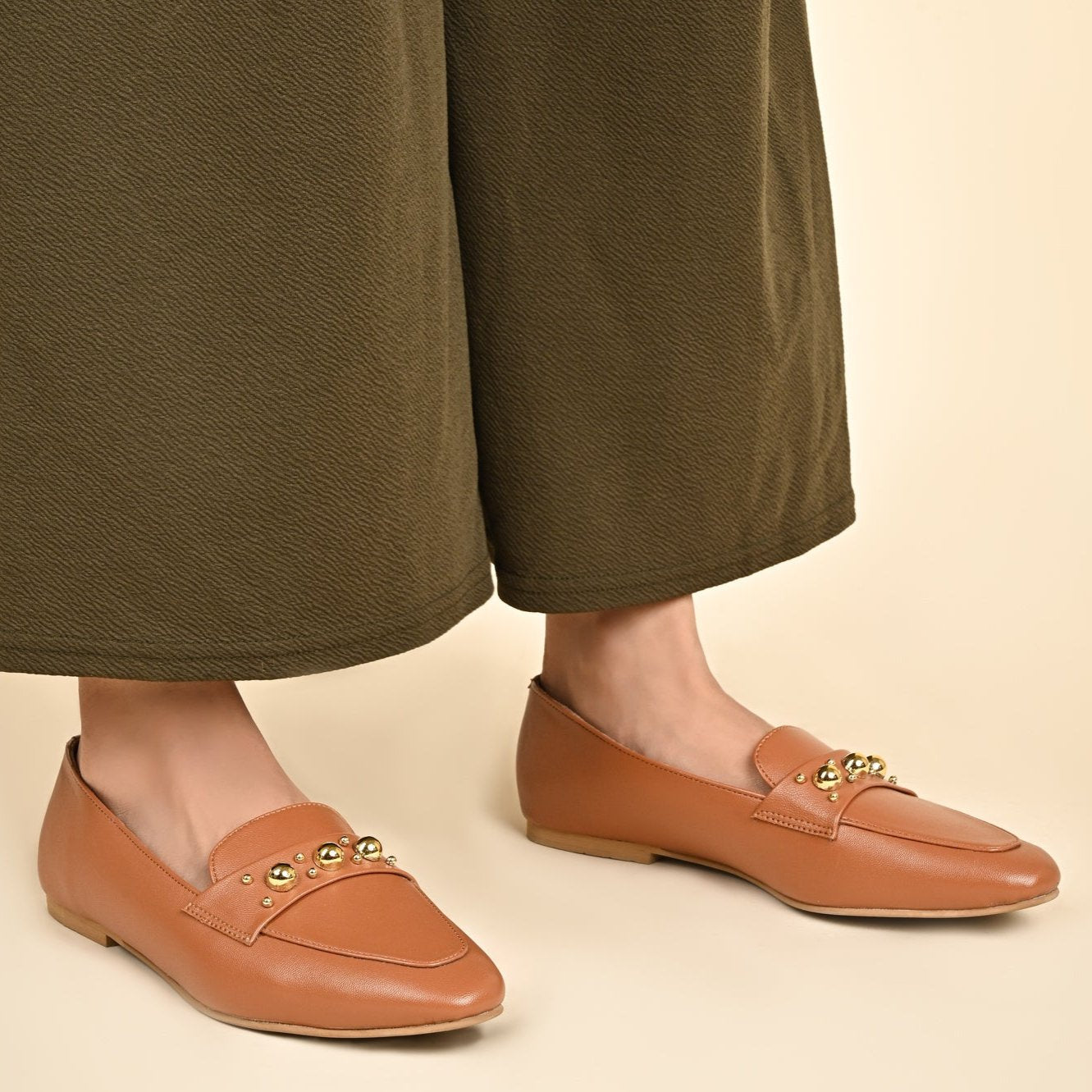Rebecca Loafers in Tan