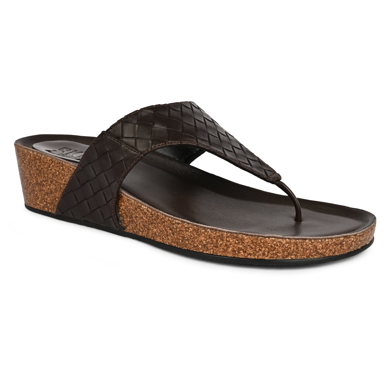 MarbellaX Cork Wedge in Brown
