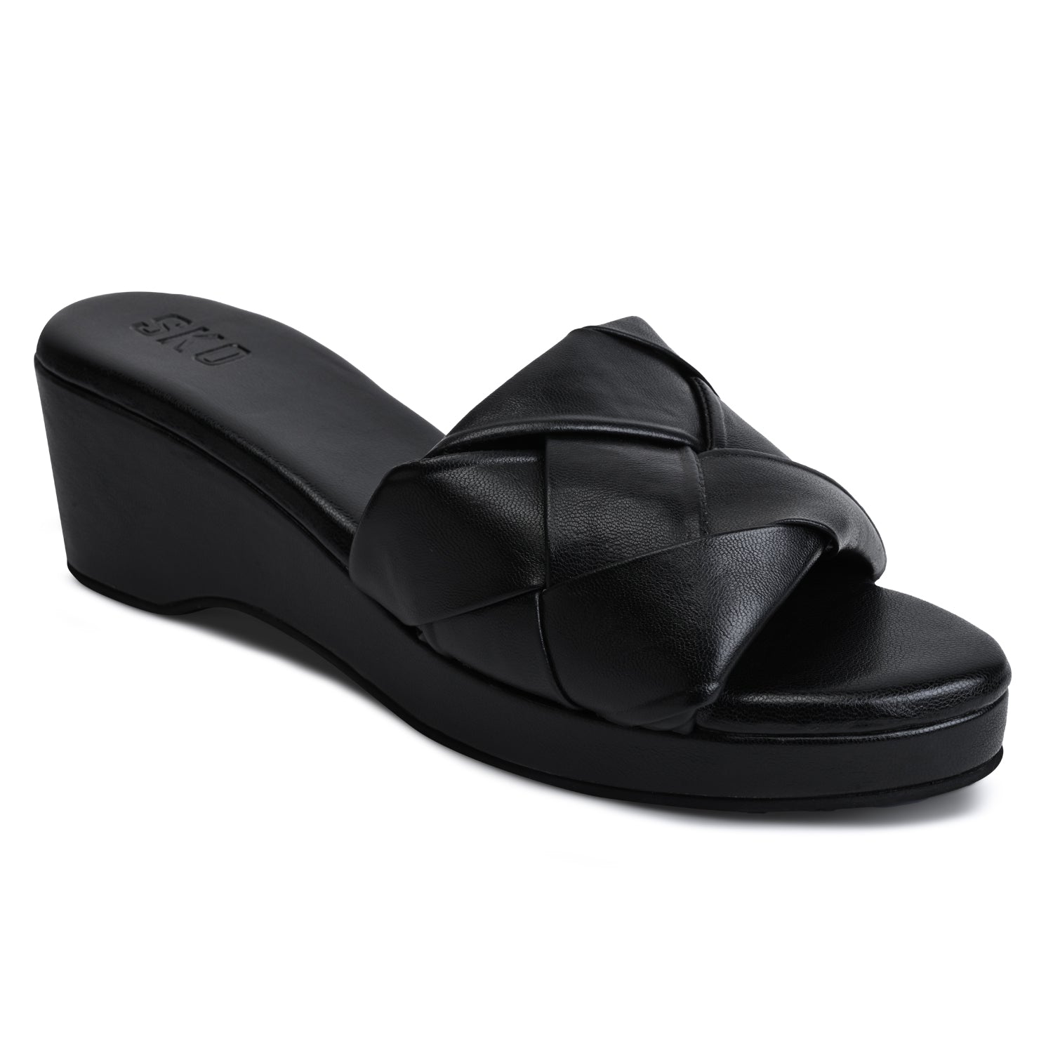 Messina Black Platform Sandal