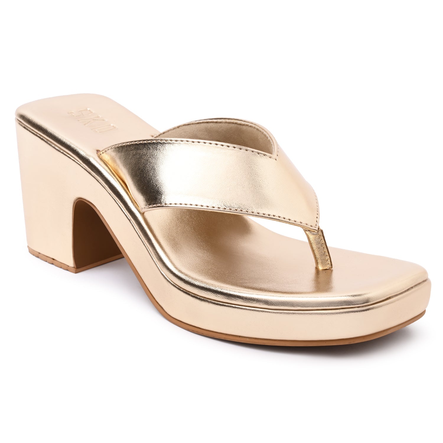 Nice Gold Platform Heel