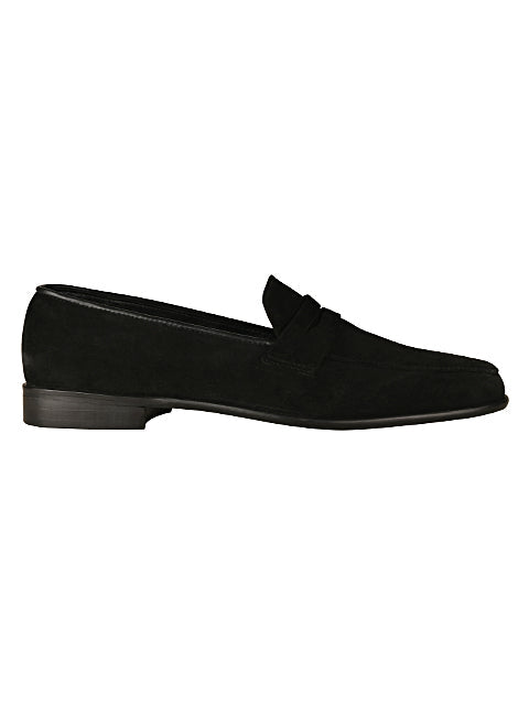 Hugo Black Suede Loafers