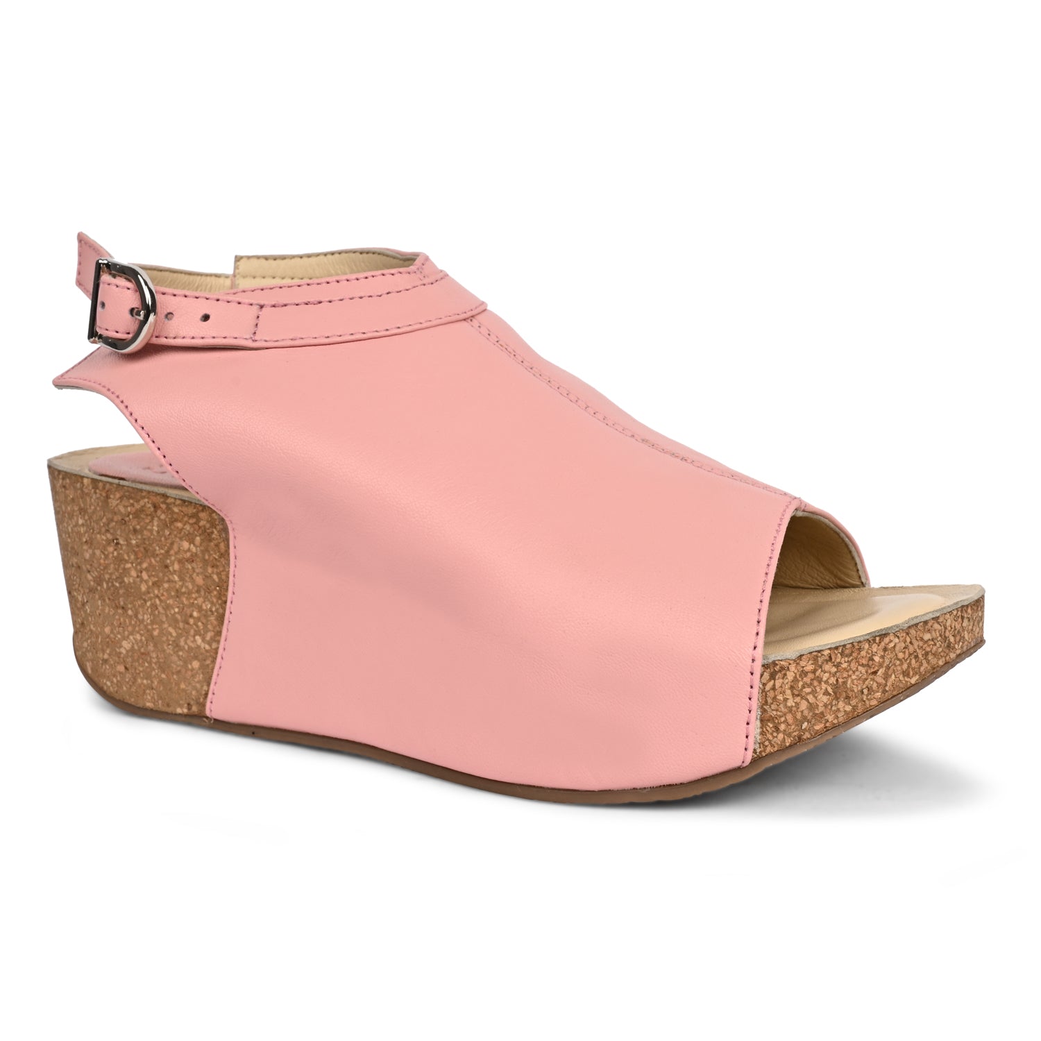 Ronda Cork Wedges in Pink for Women
