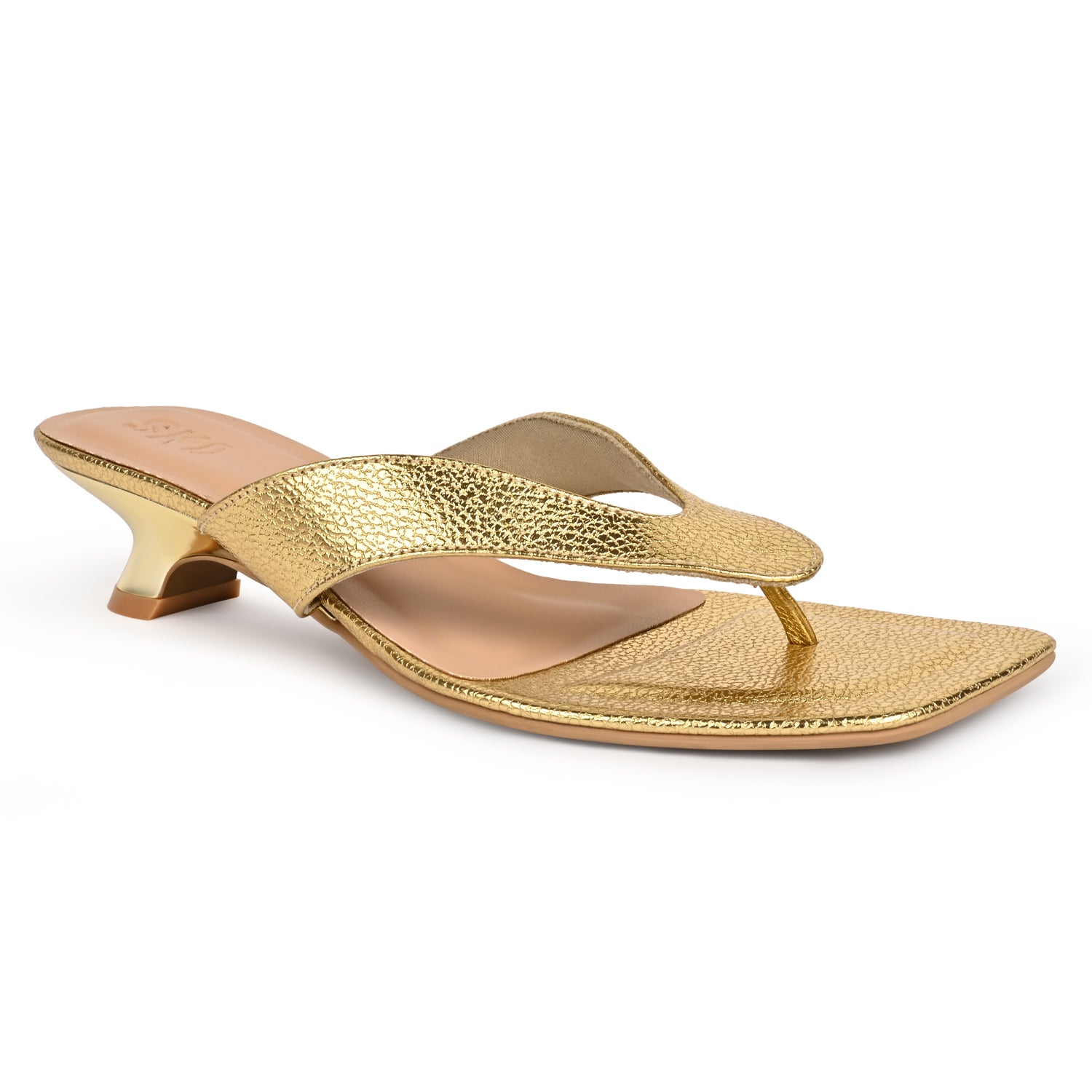 Lana Gold Kitten Heels for Women