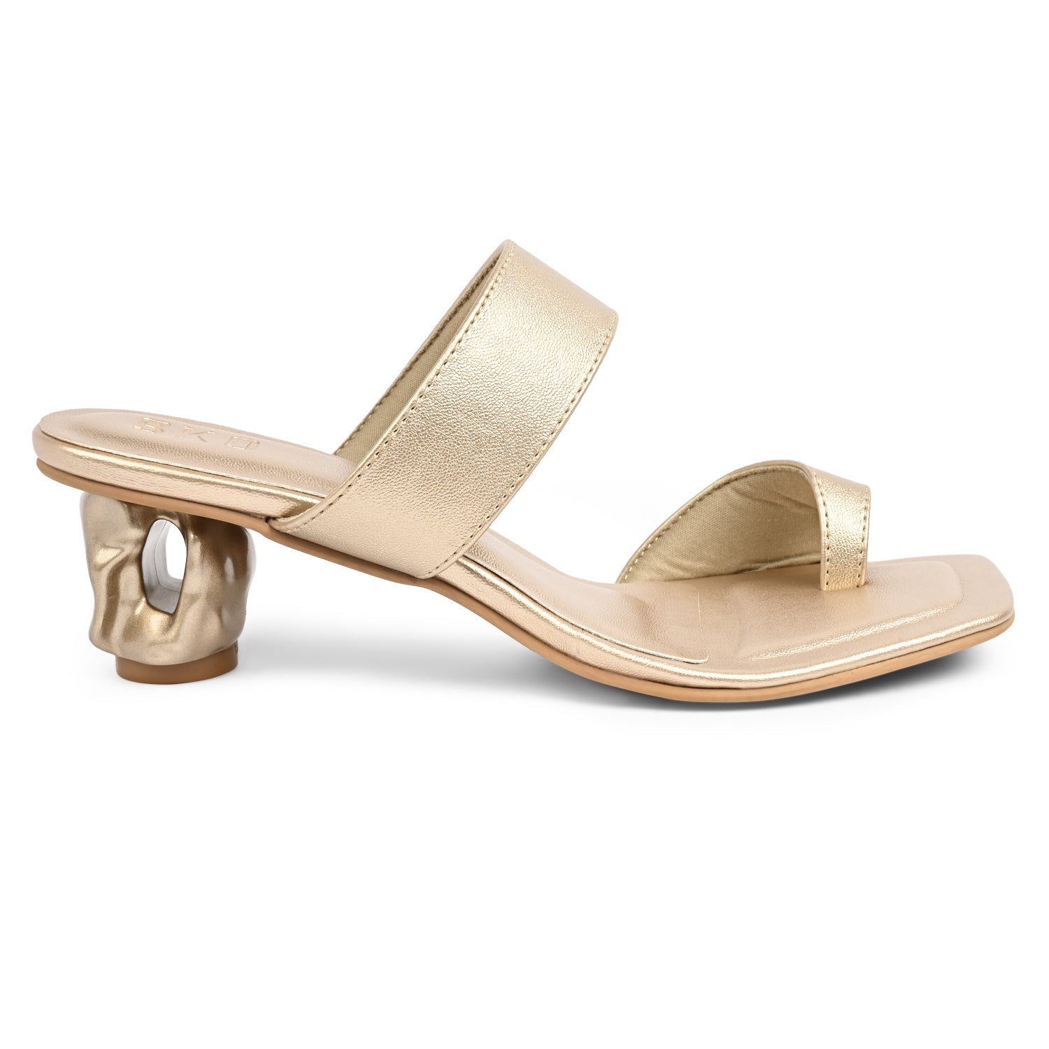 Dahlia Heels in Champagne Gold