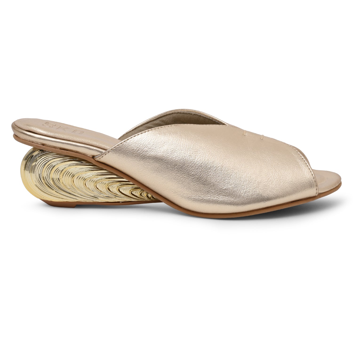 DribletX Gold Heels For Women