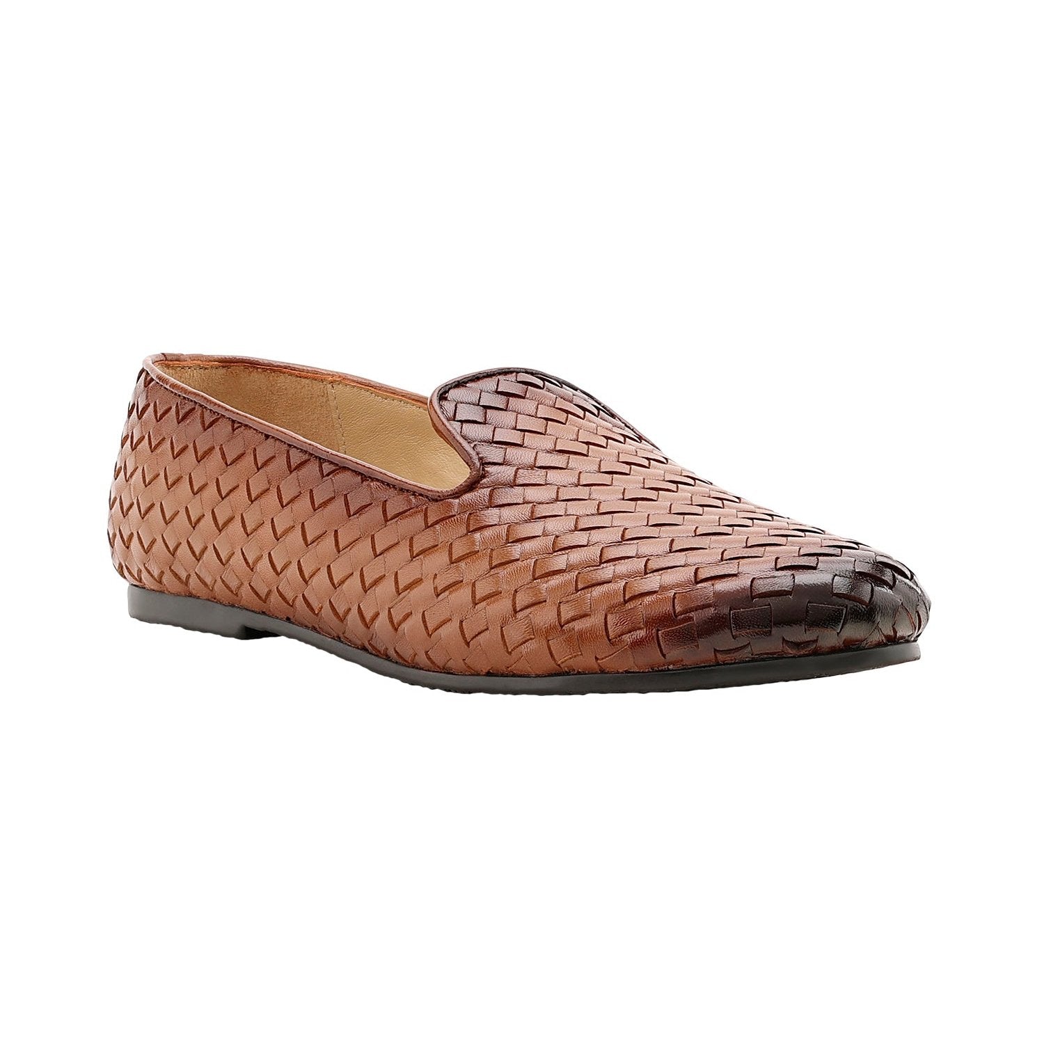 Madison Tan Weave Loafer