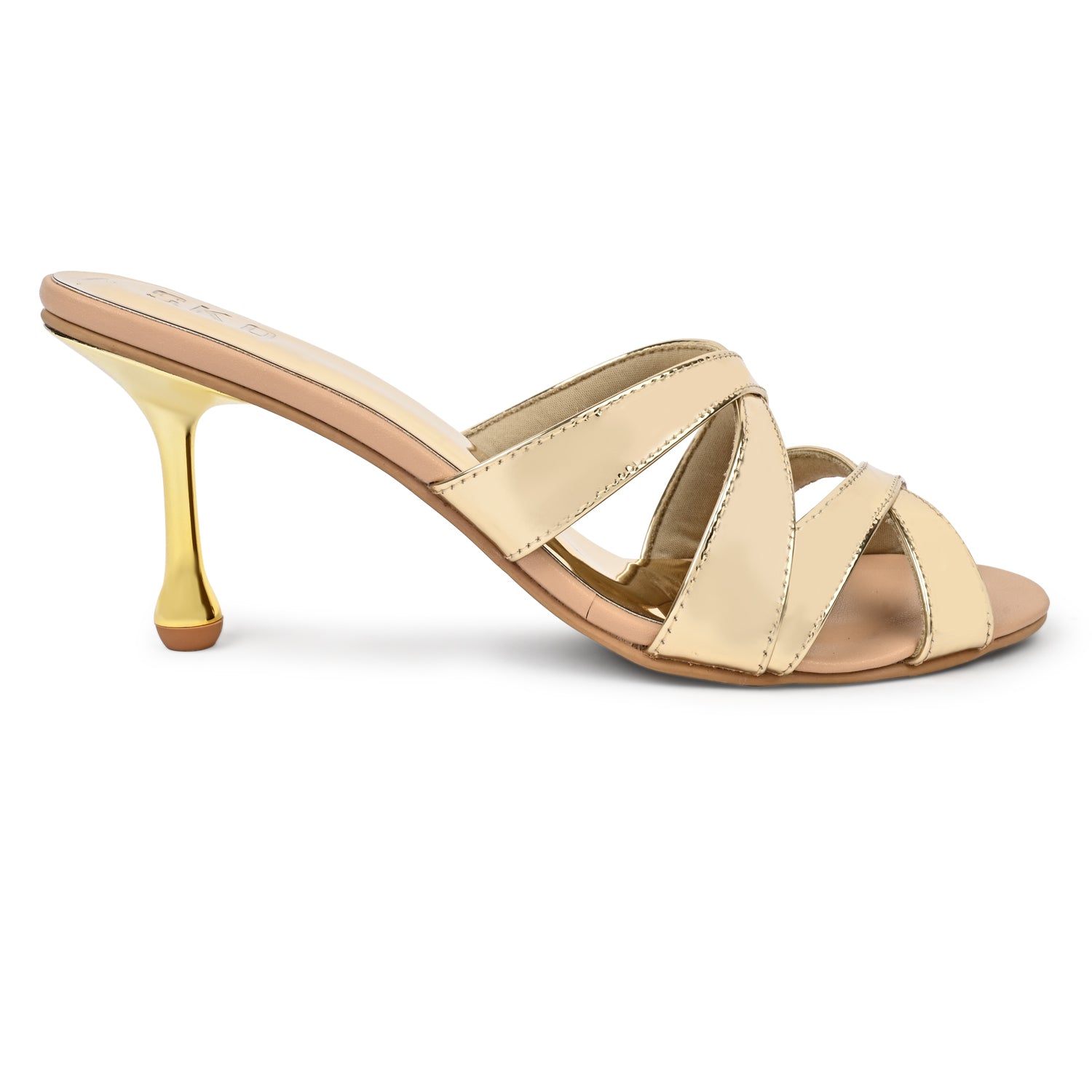 Tina in Gold Patent Heels for Women