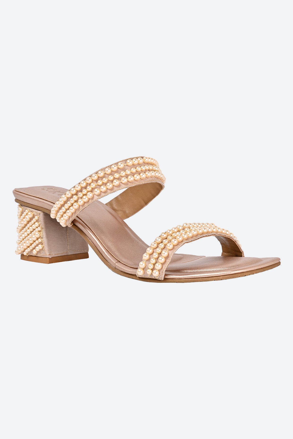 Perla Heels in Rose Gold