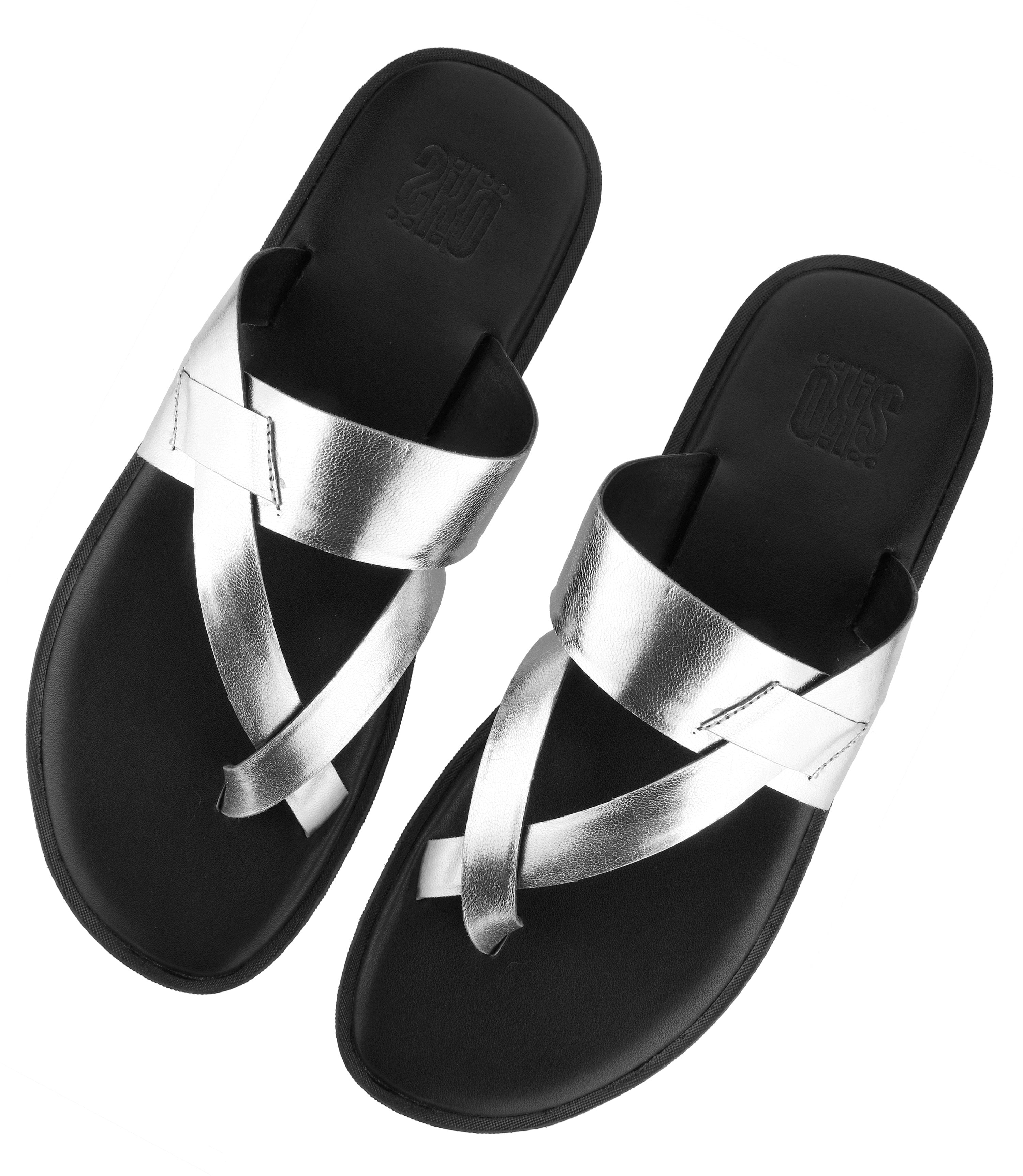 Genoa Slippers in Silver