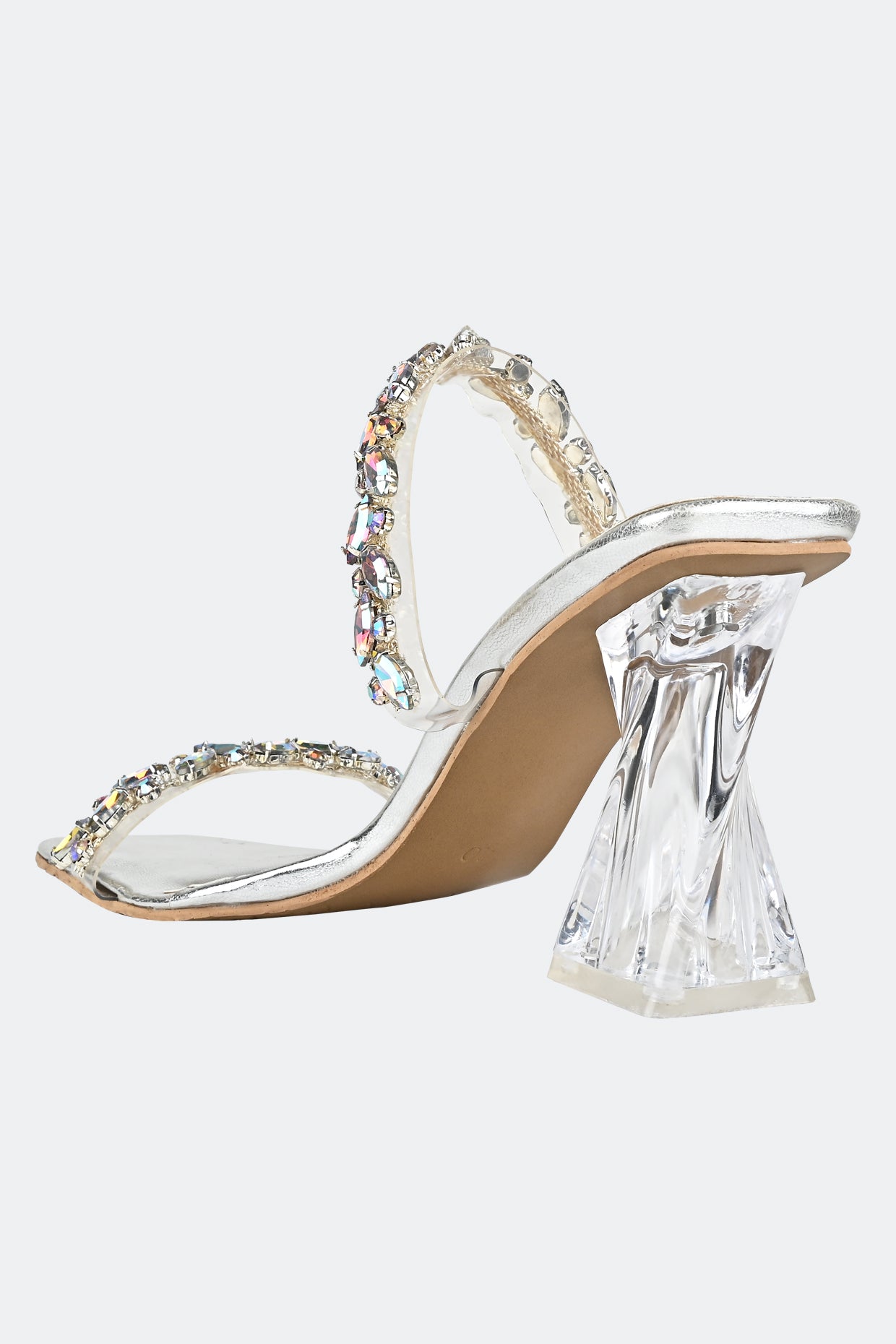 Quartz Silver Heels For Women