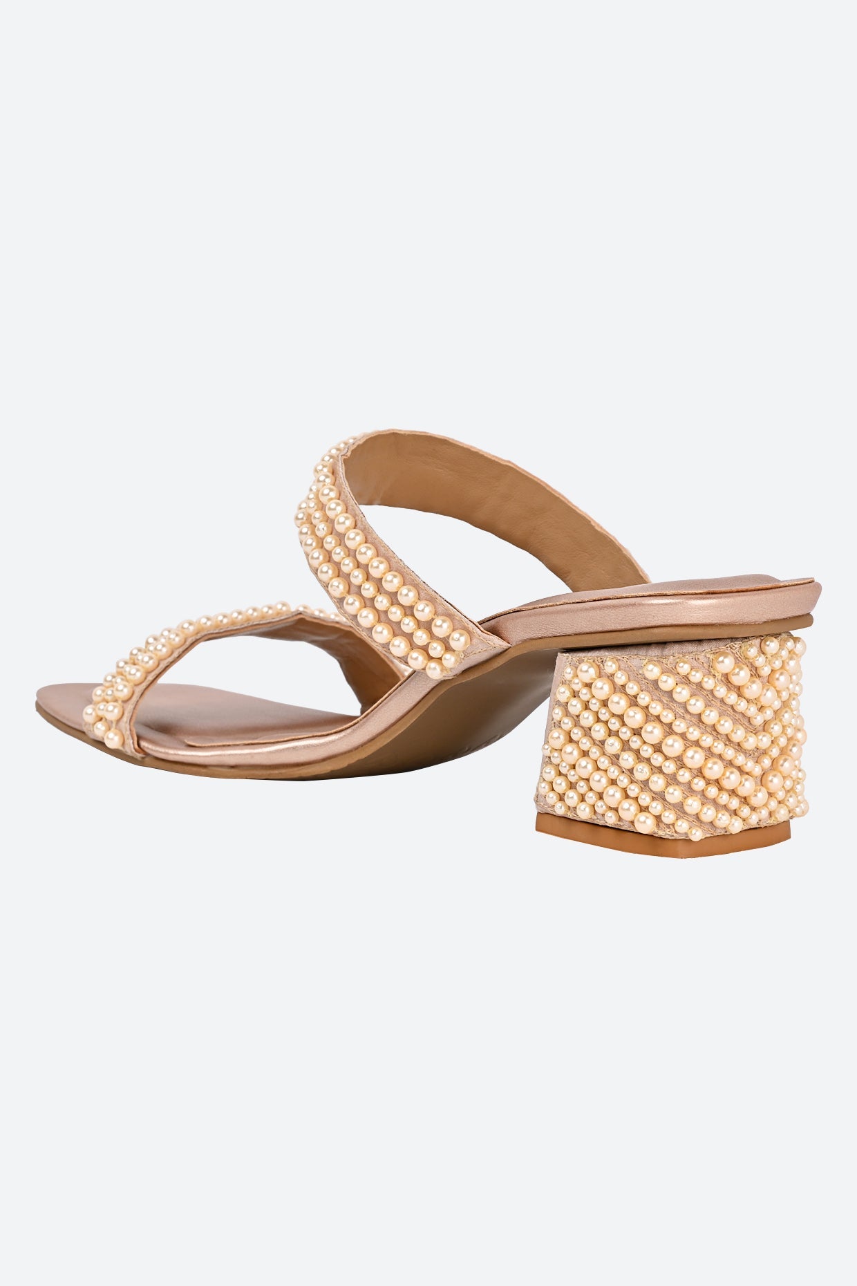 Perla Heels in Rose Gold