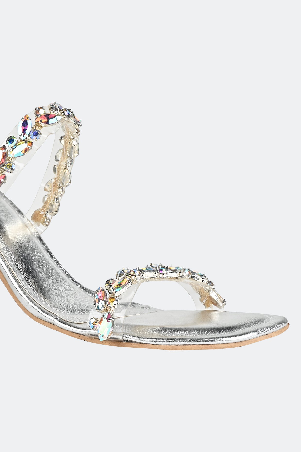 Quartz Silver Heels For Women