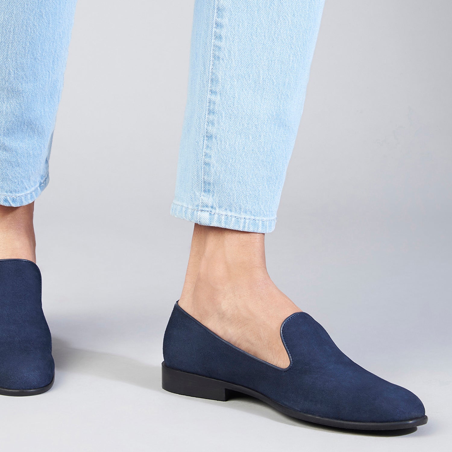 Alfie Blue Suede Loafers For Men