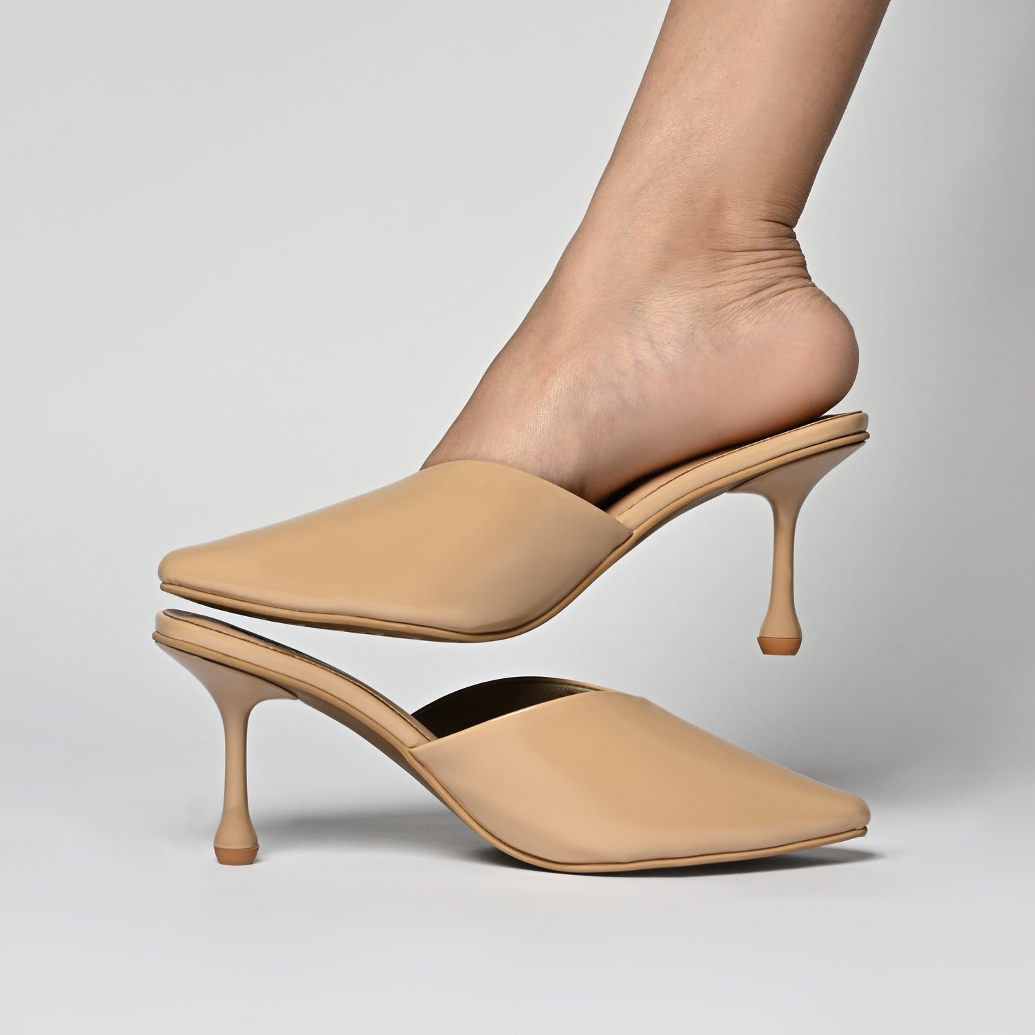Laura in Beige Patent Heels for Women