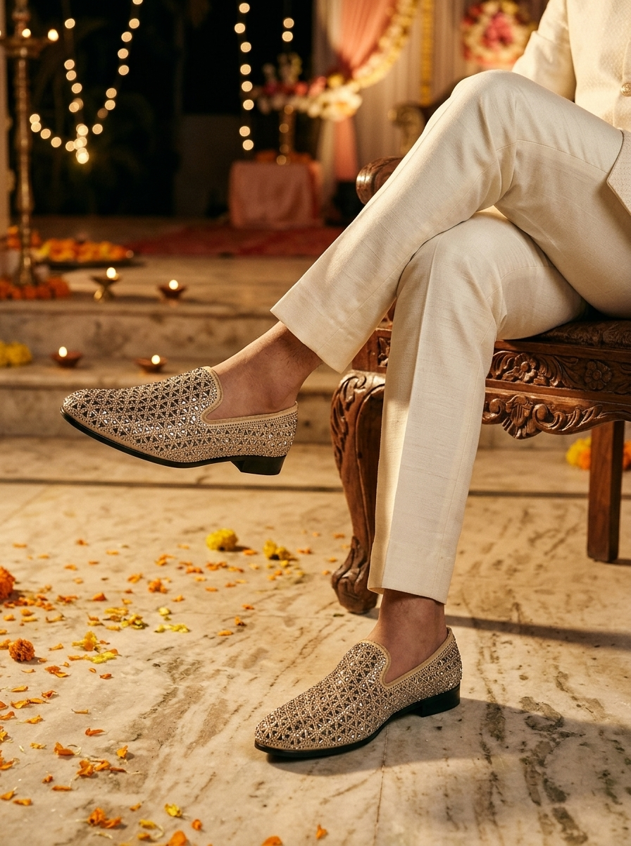Matt Cream Loafers