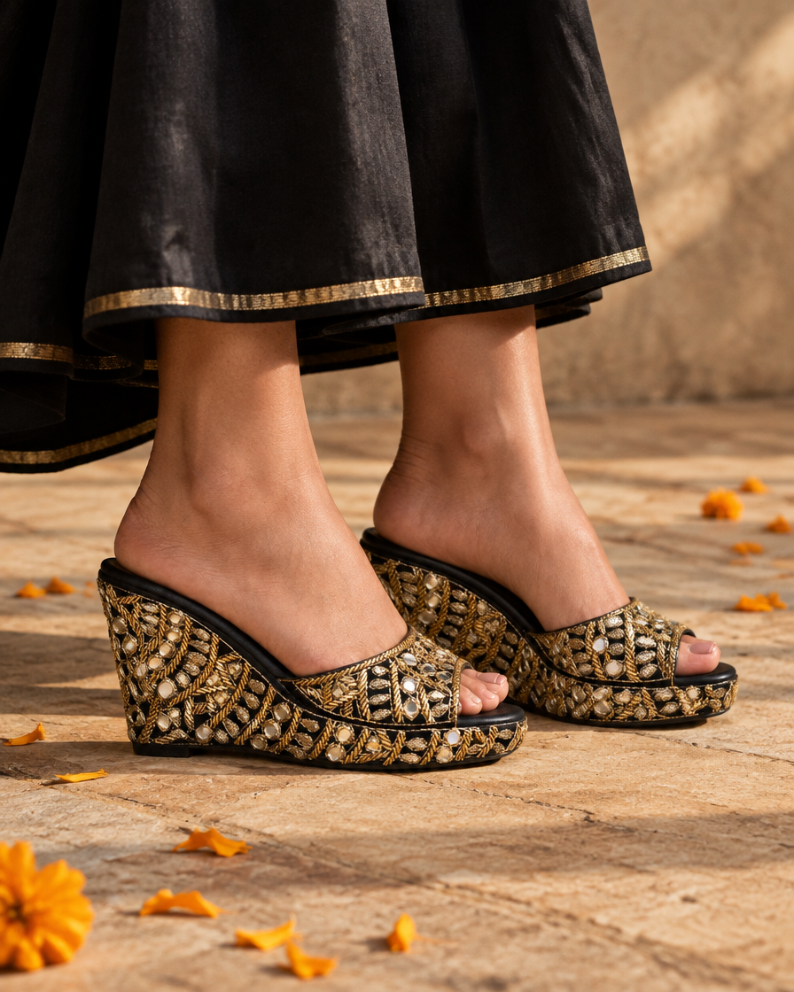 Mystic Midnight Wedges