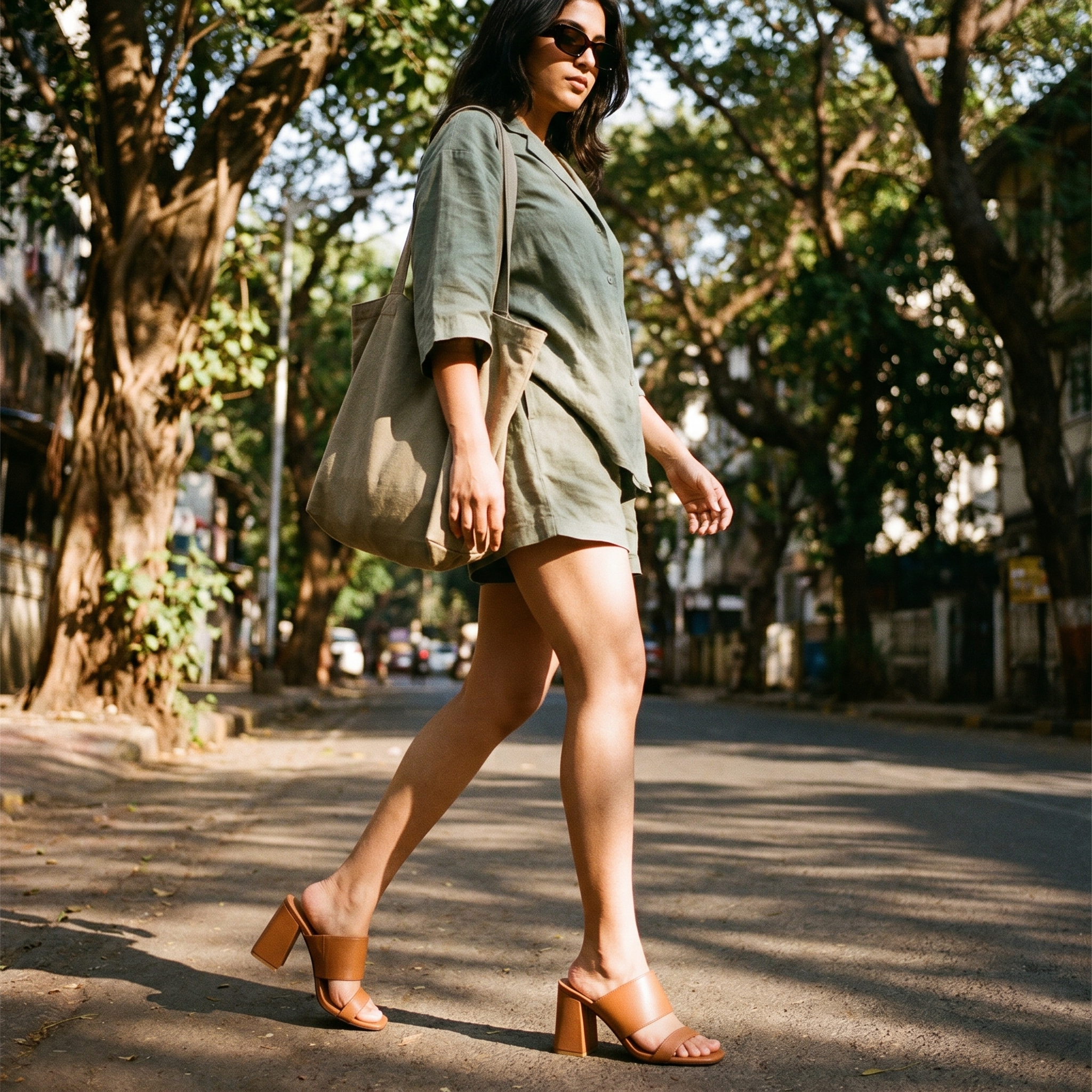Rosa Tan Heels For Women