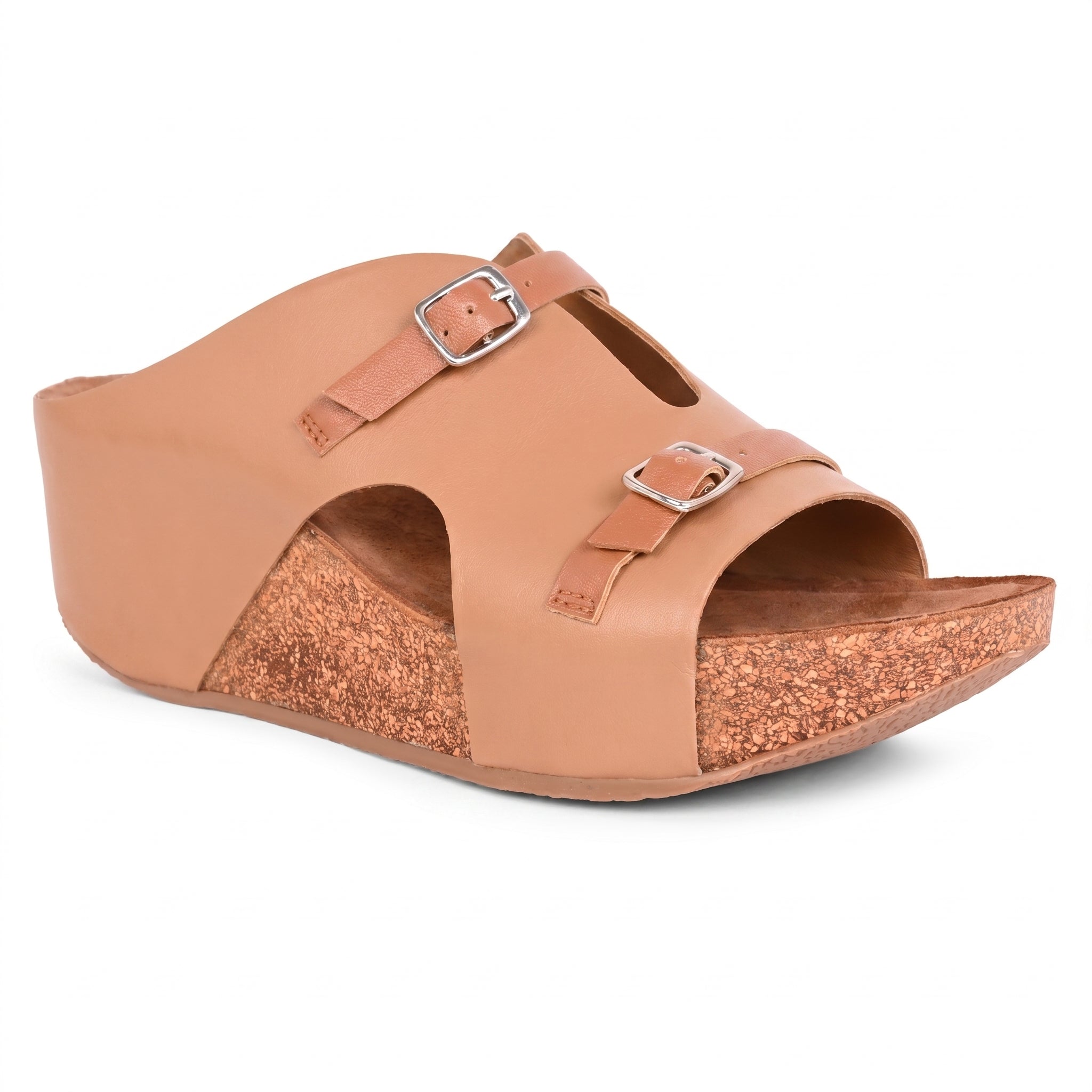 Seville Cork Wedges in Tan for Women