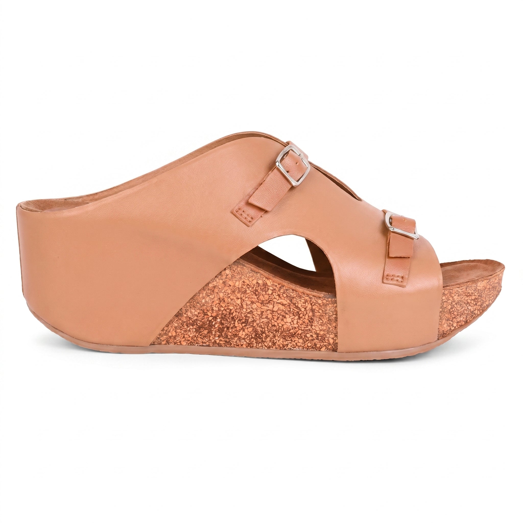 Seville Cork Wedges in Tan for Women