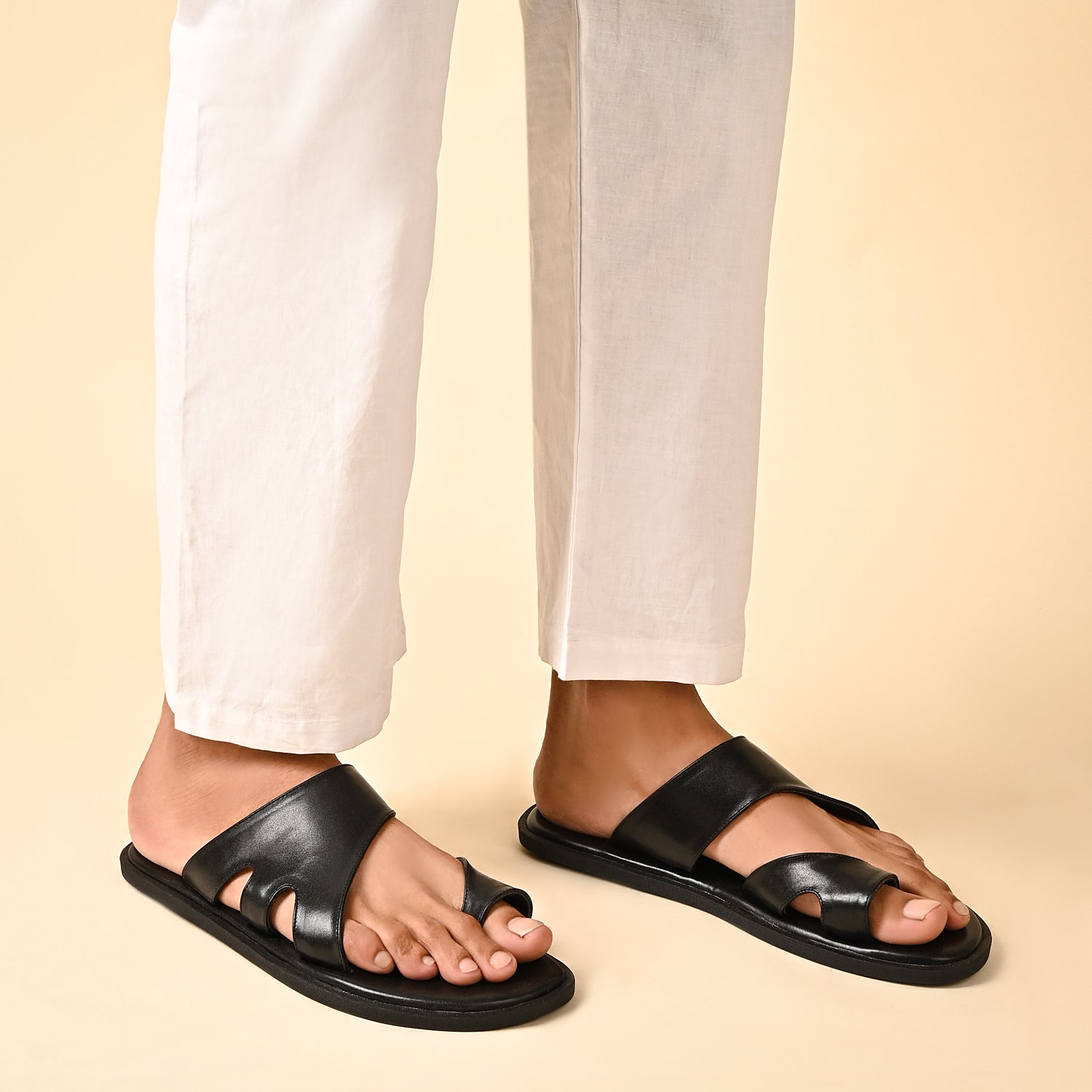 Tripoli Black Slippers For Men